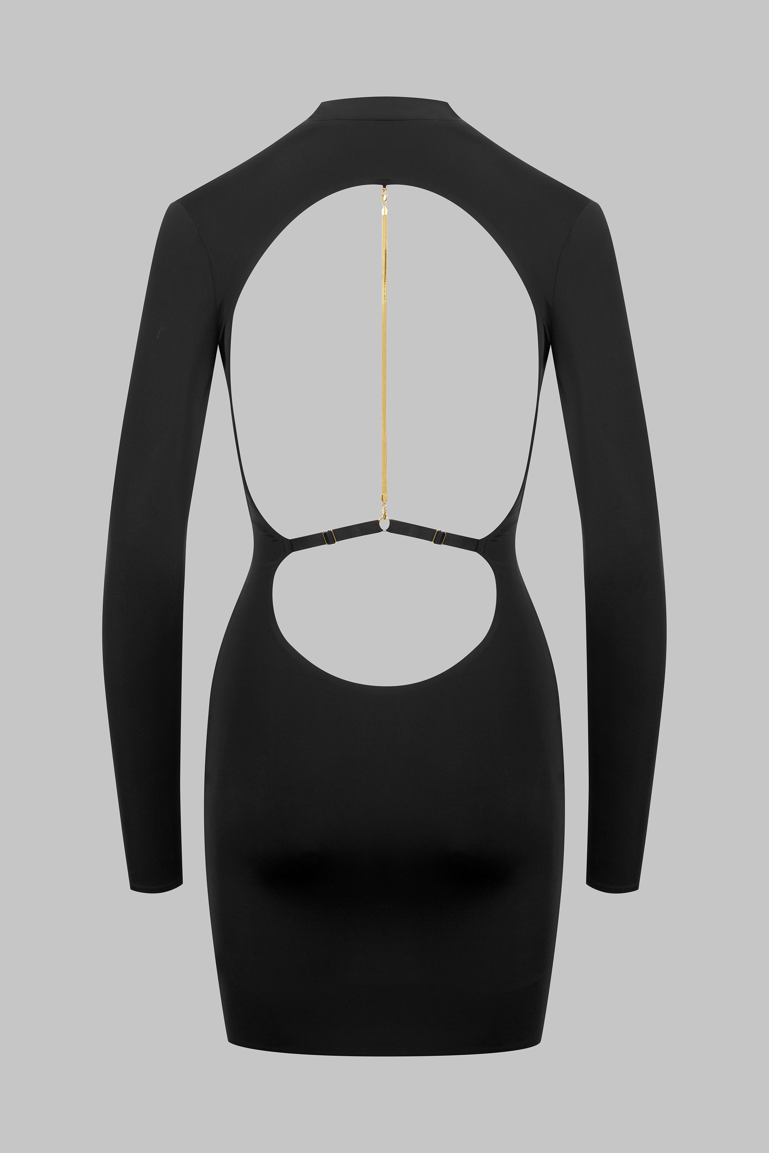 Backless Dress with Jewelry - Tapage Nocturne