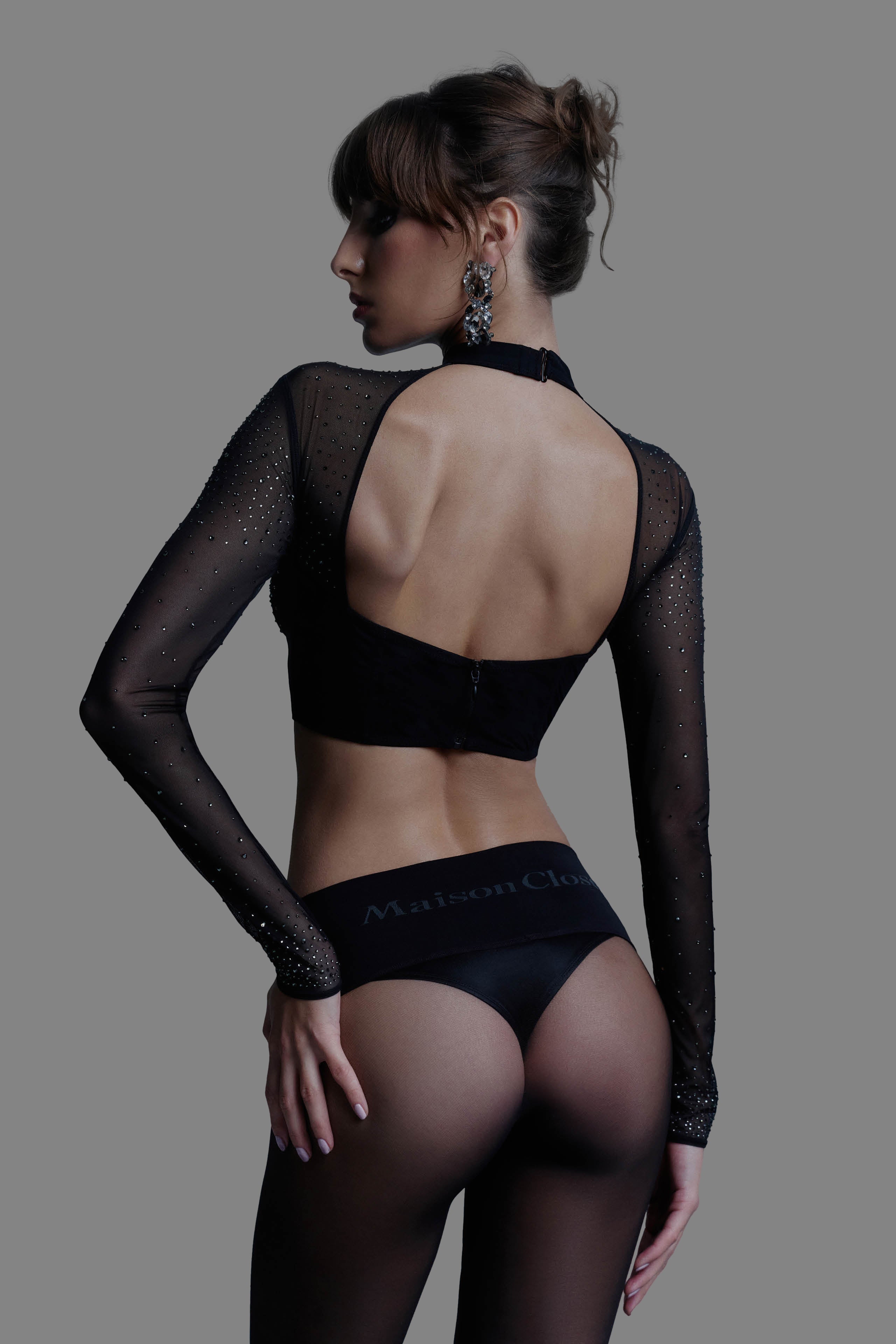 Long Sleeves Top With Strass - 24 Secret Days