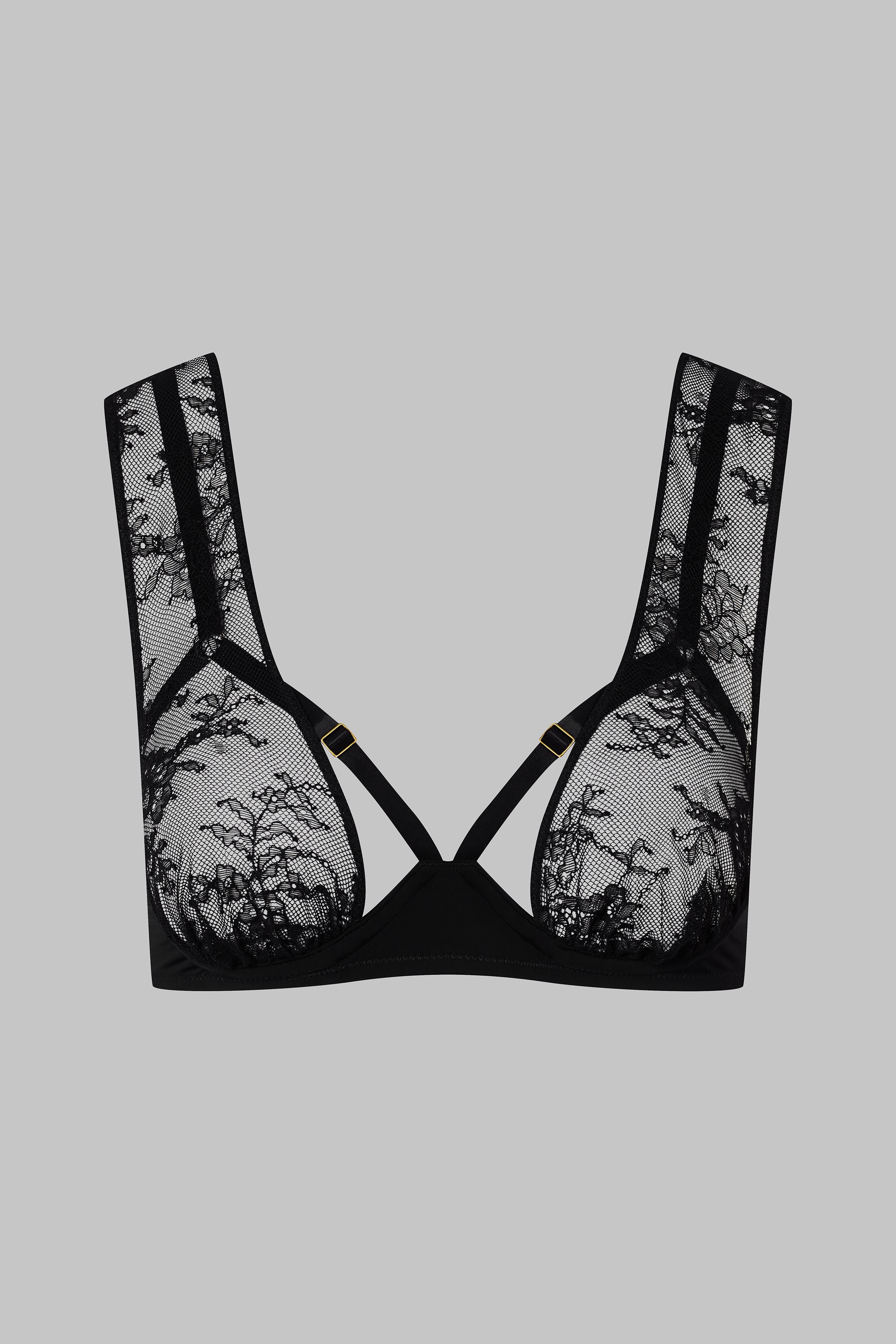 Lace scarf bra
