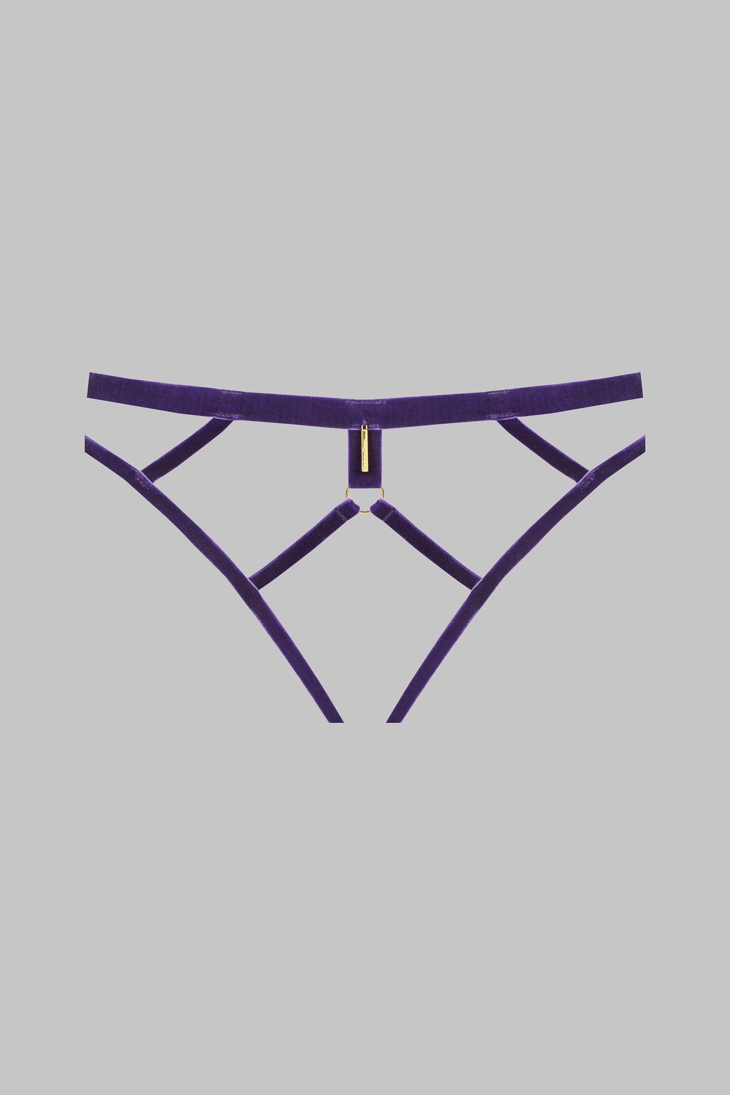 Open panty - Velvet set