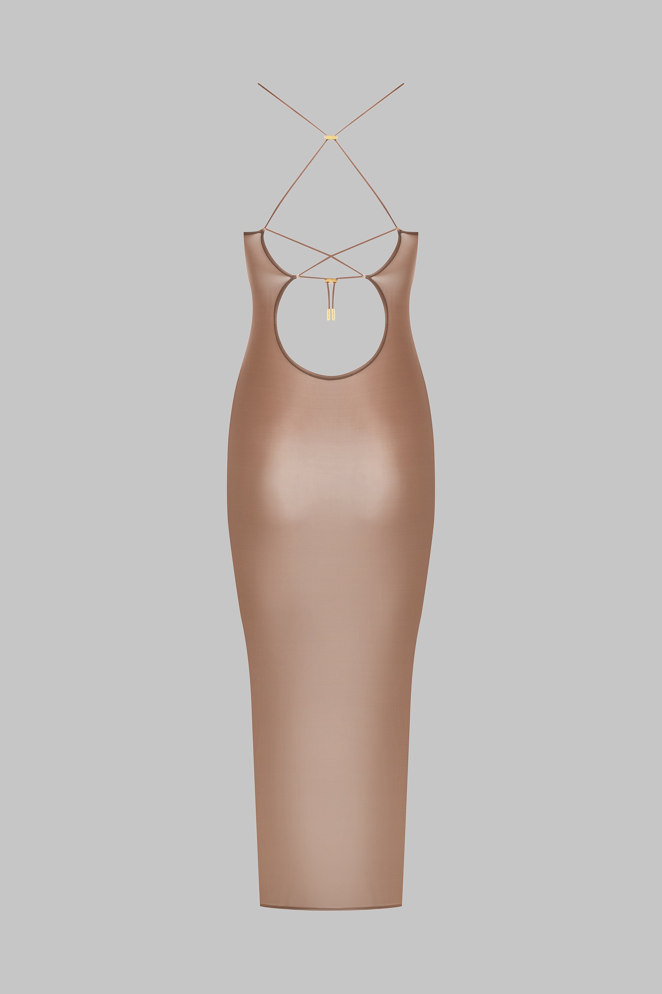Midi Open Back Dress - French Kiss Light