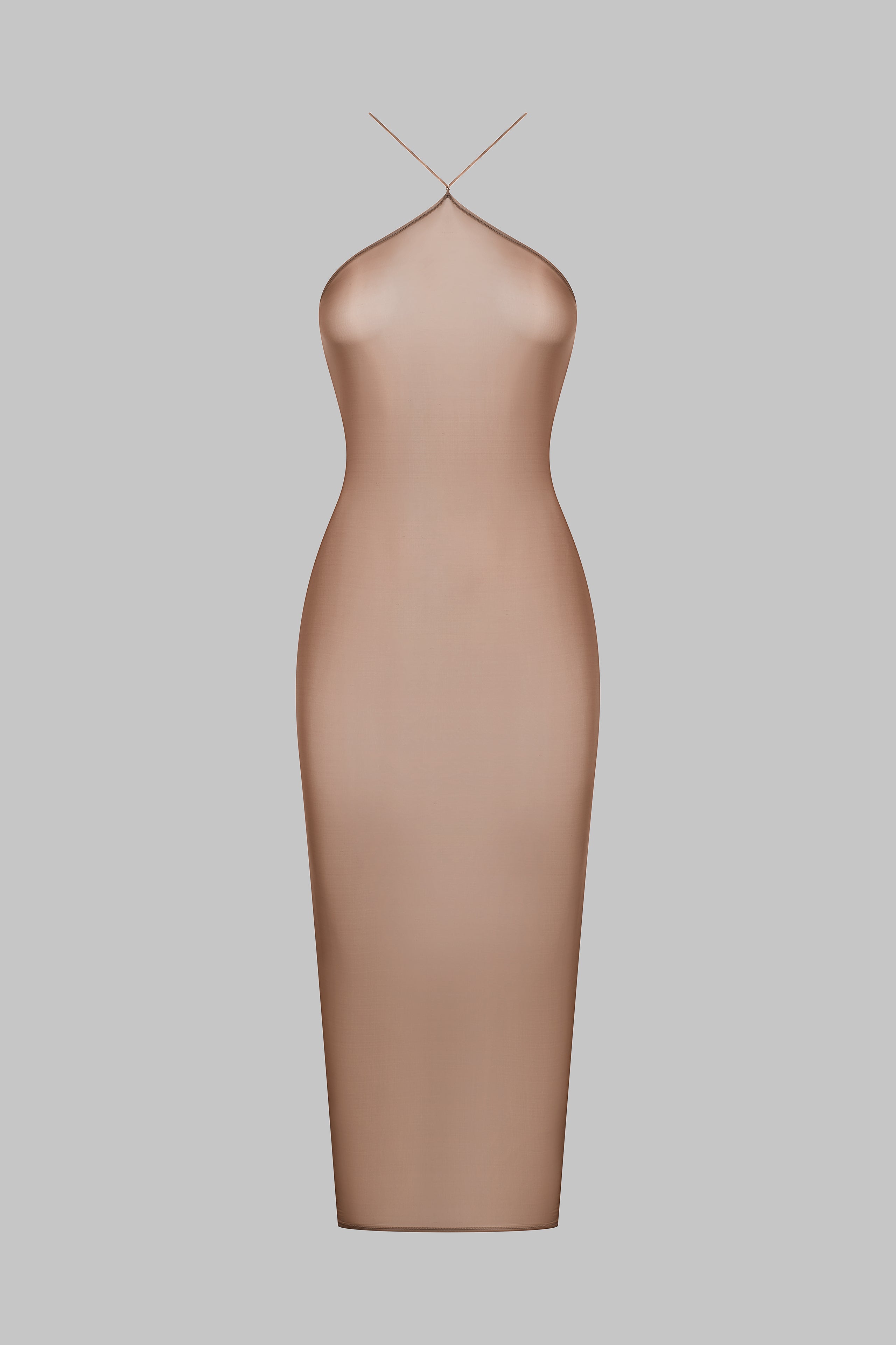 Midi Open Back Dress - French Kiss Light