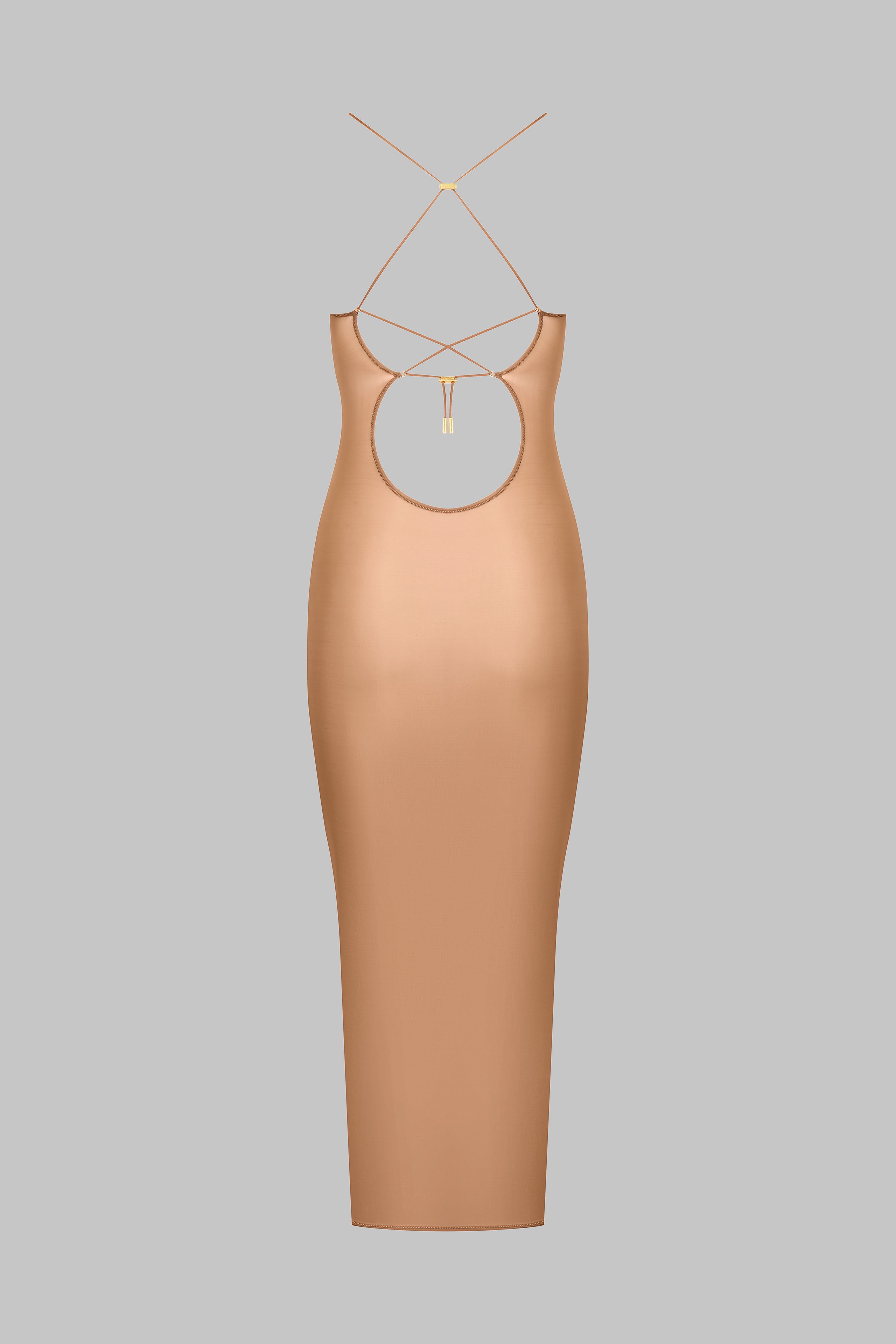 Midi Open Back Dress - French Kiss Light