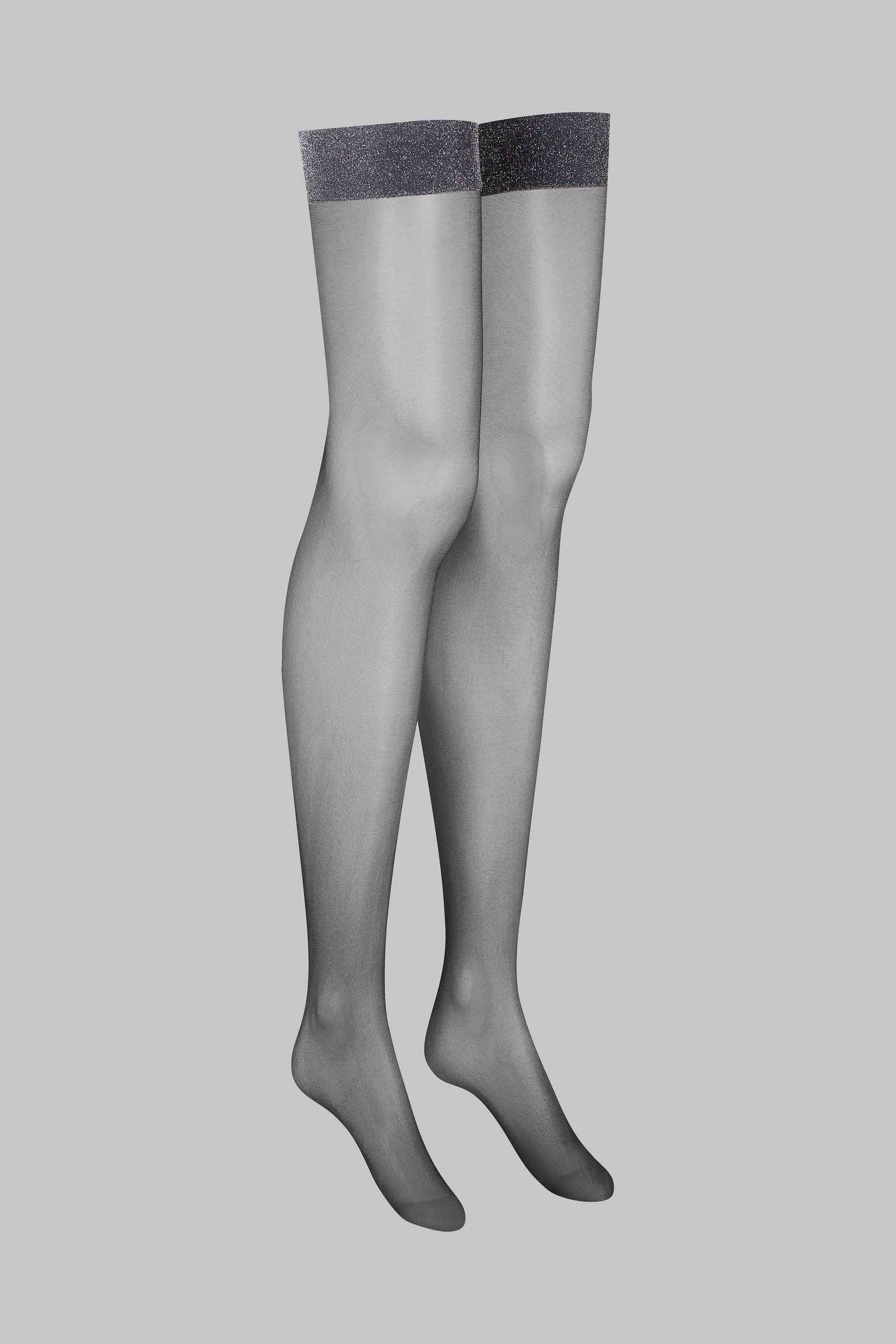 Lurex garter stockings - 20D - LEGWEAR