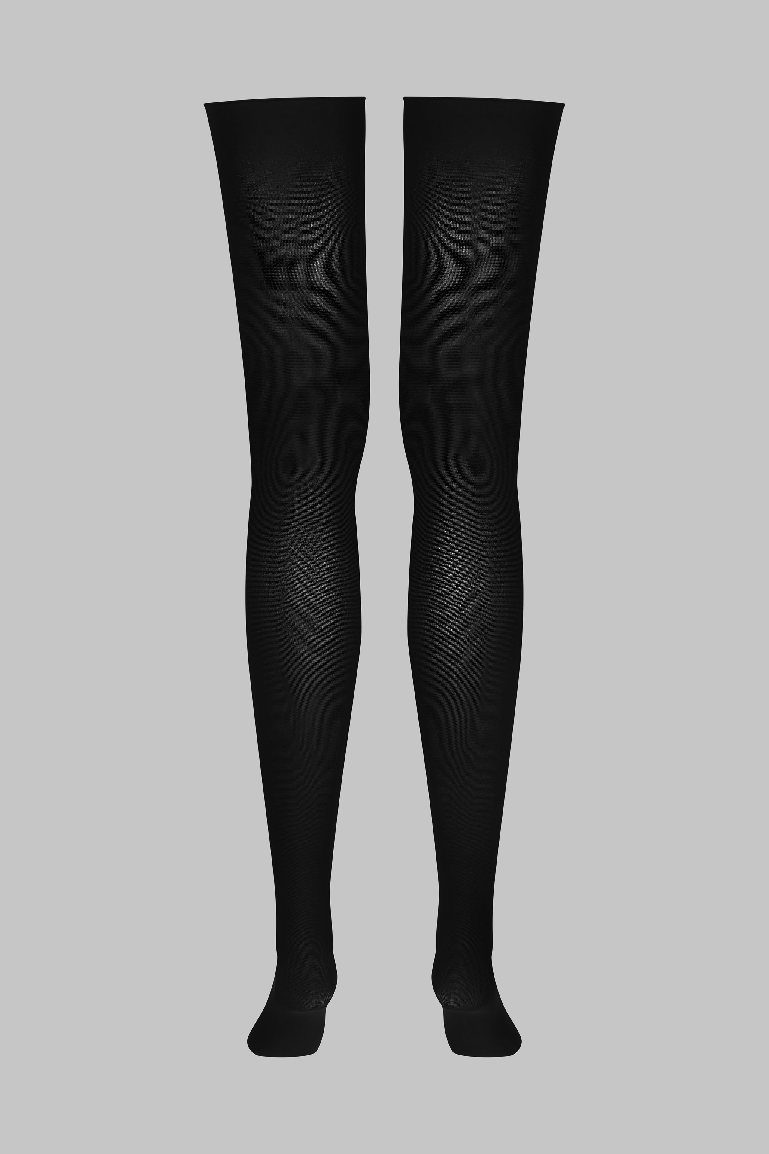 Opaque cut and curled stockings - 70D - LEGWEAR