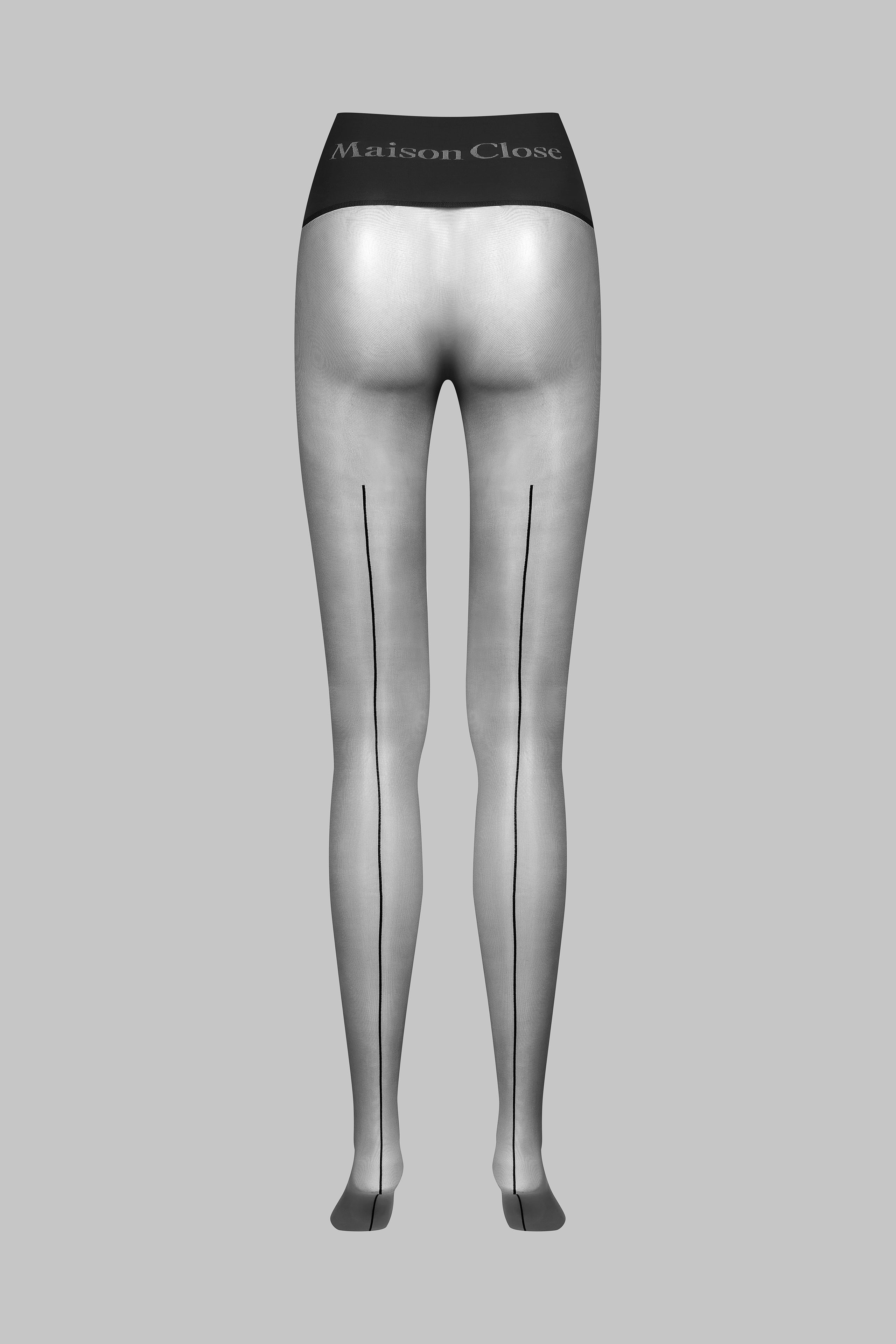 Signature back seamed seamless tights - Black - LEGWEAR