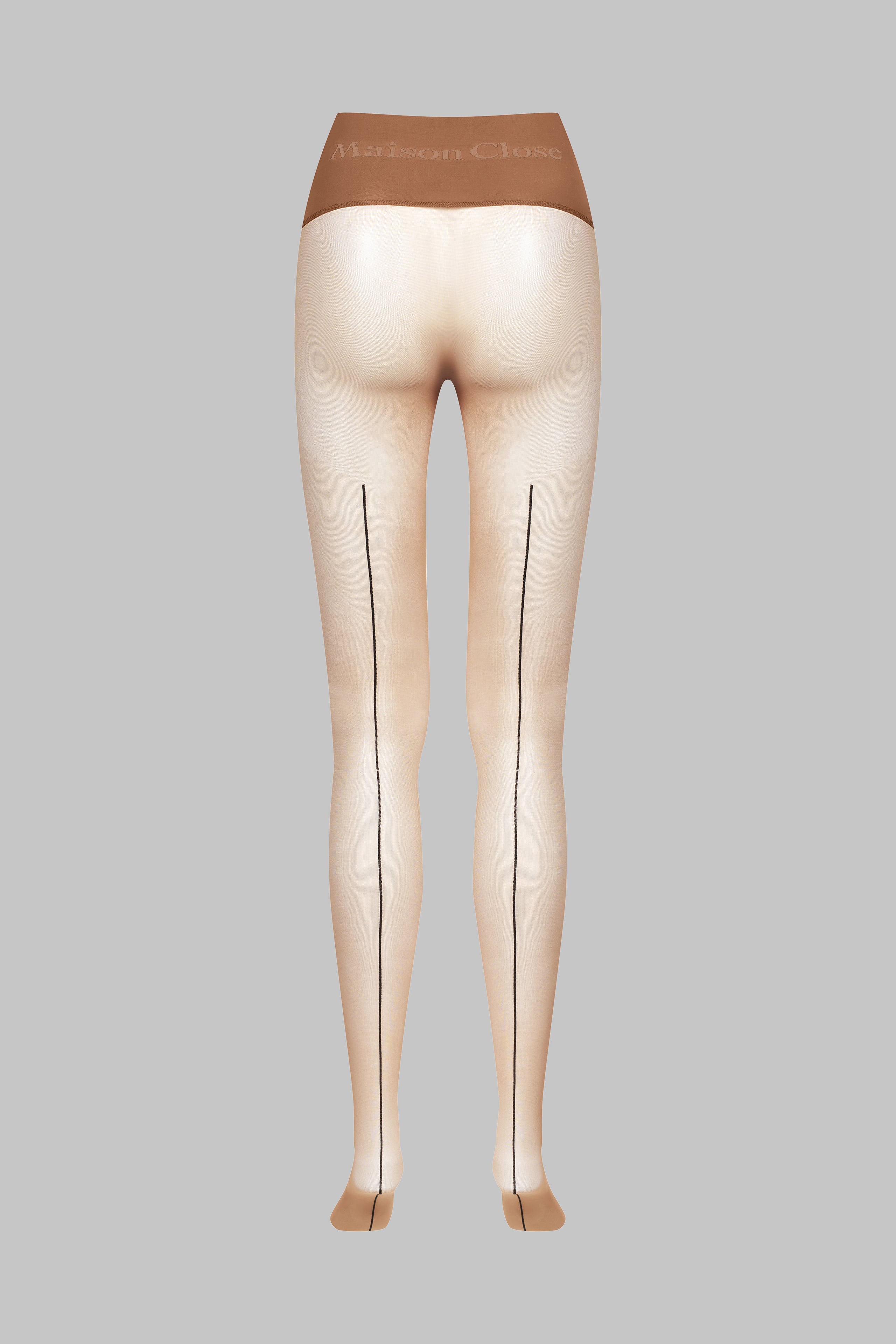 Back seam seamless tights - Signature - 20D - Sun Nude - LEGWEAR