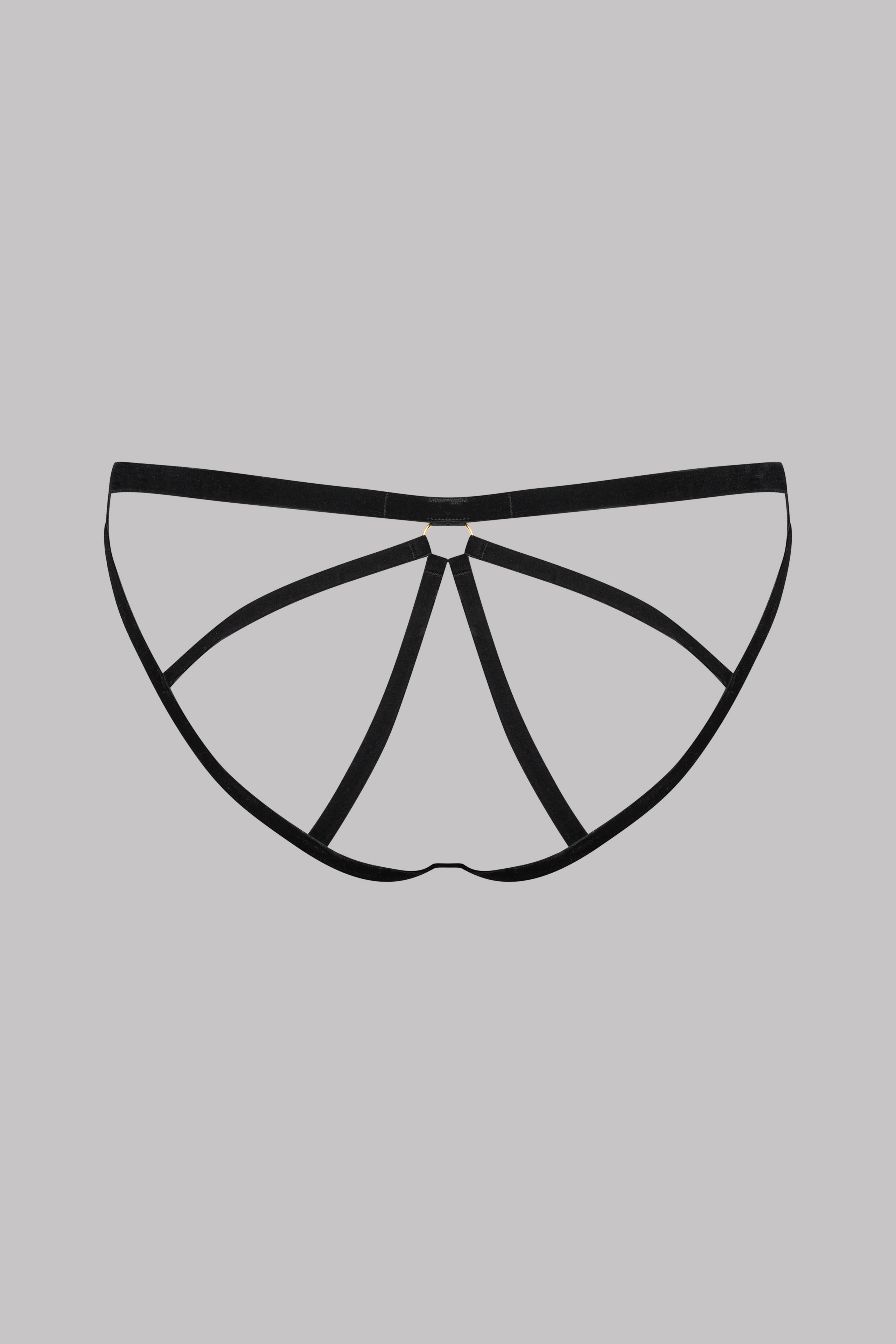 Open Panty - Velvet set