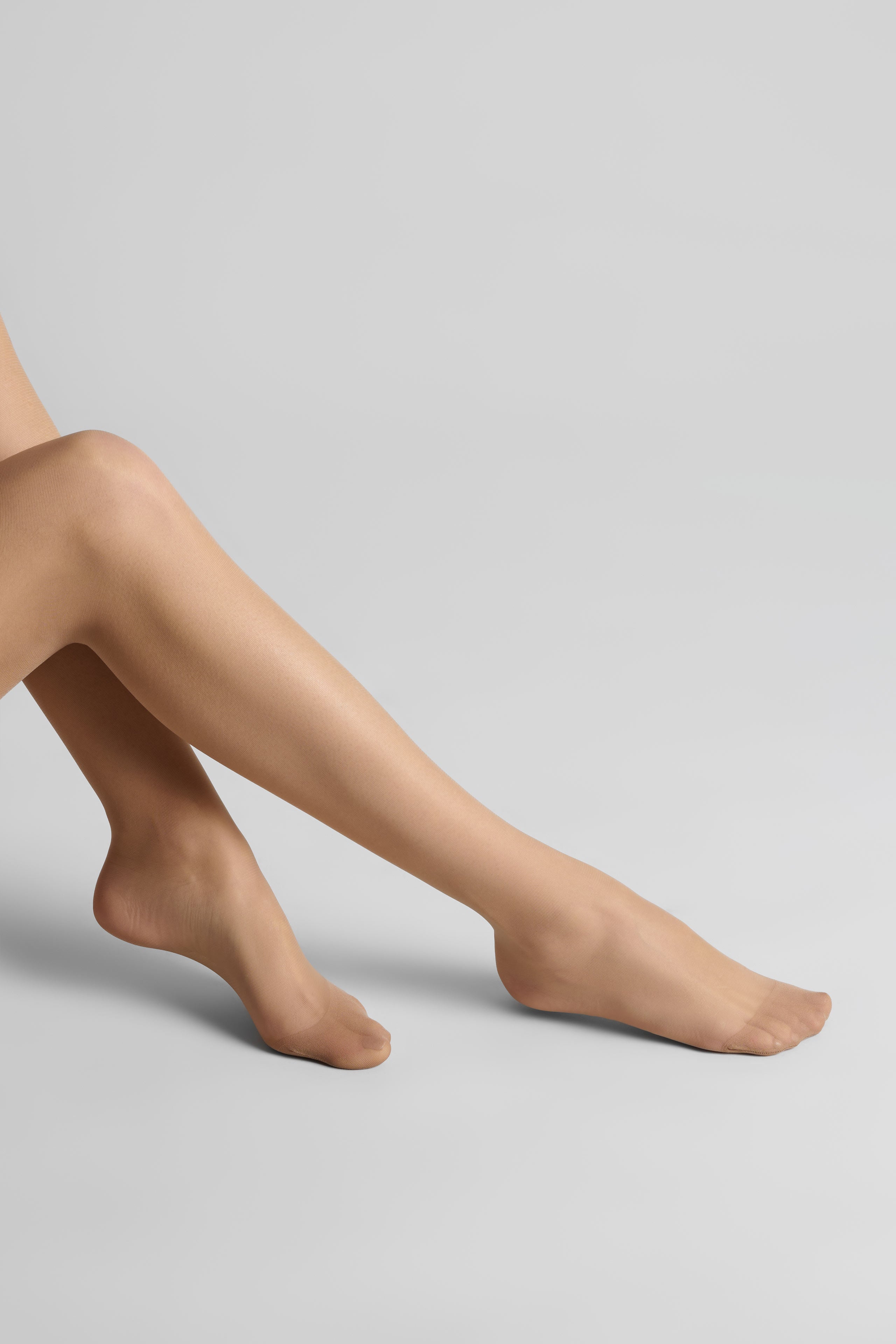 Cut and curled sheer stockings - 20D - Les Coquetteries