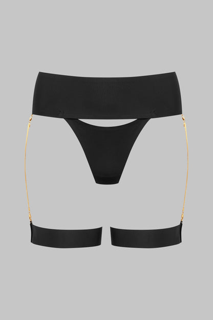 Tanga with Garters and Jewelry - Tapage Nocturne