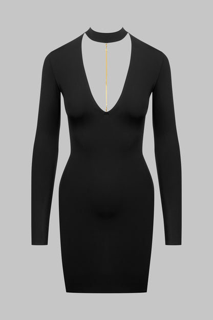 Backless Dress with Jewelry - Tapage Nocturne