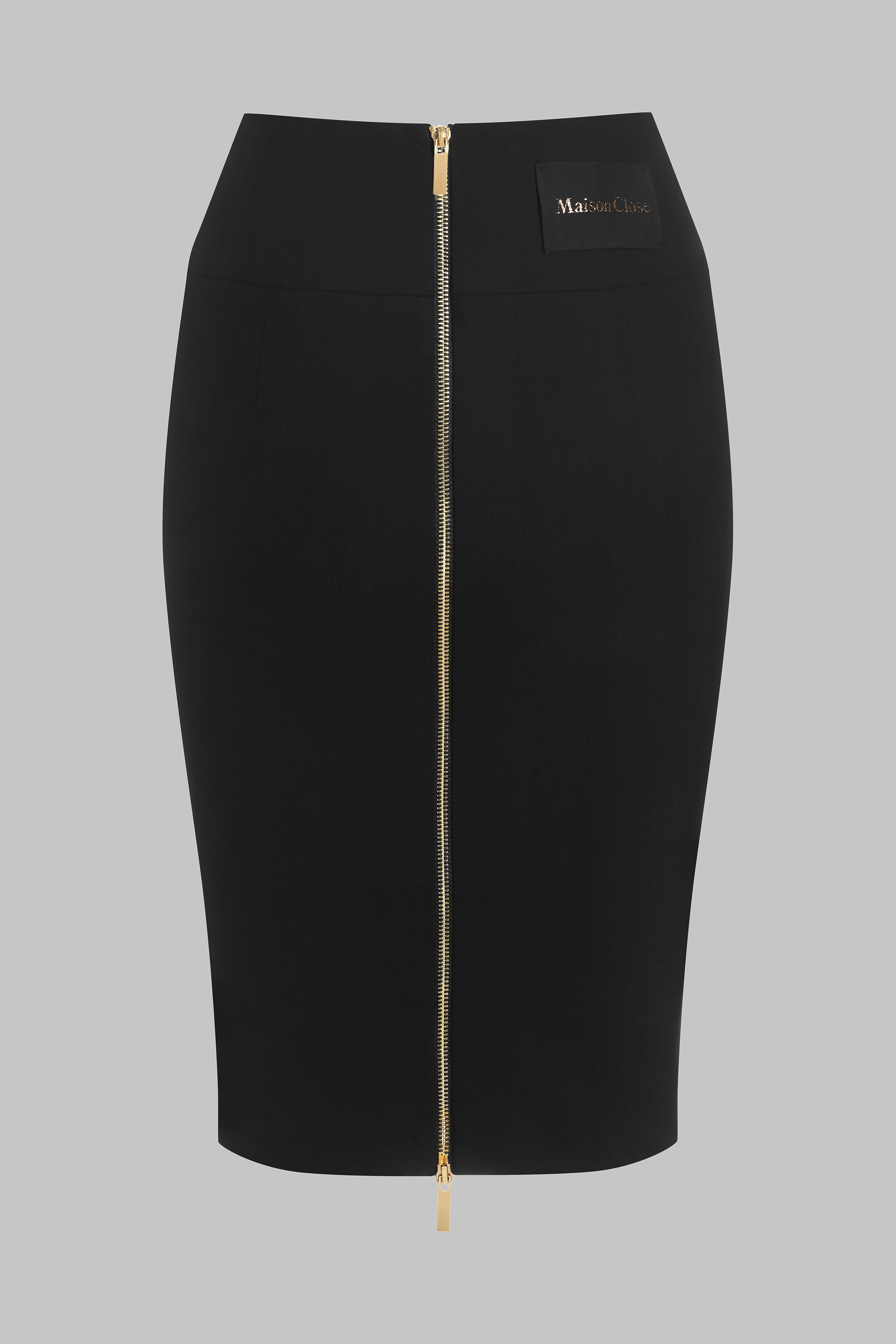 007 - Wool pencil skirt with zip