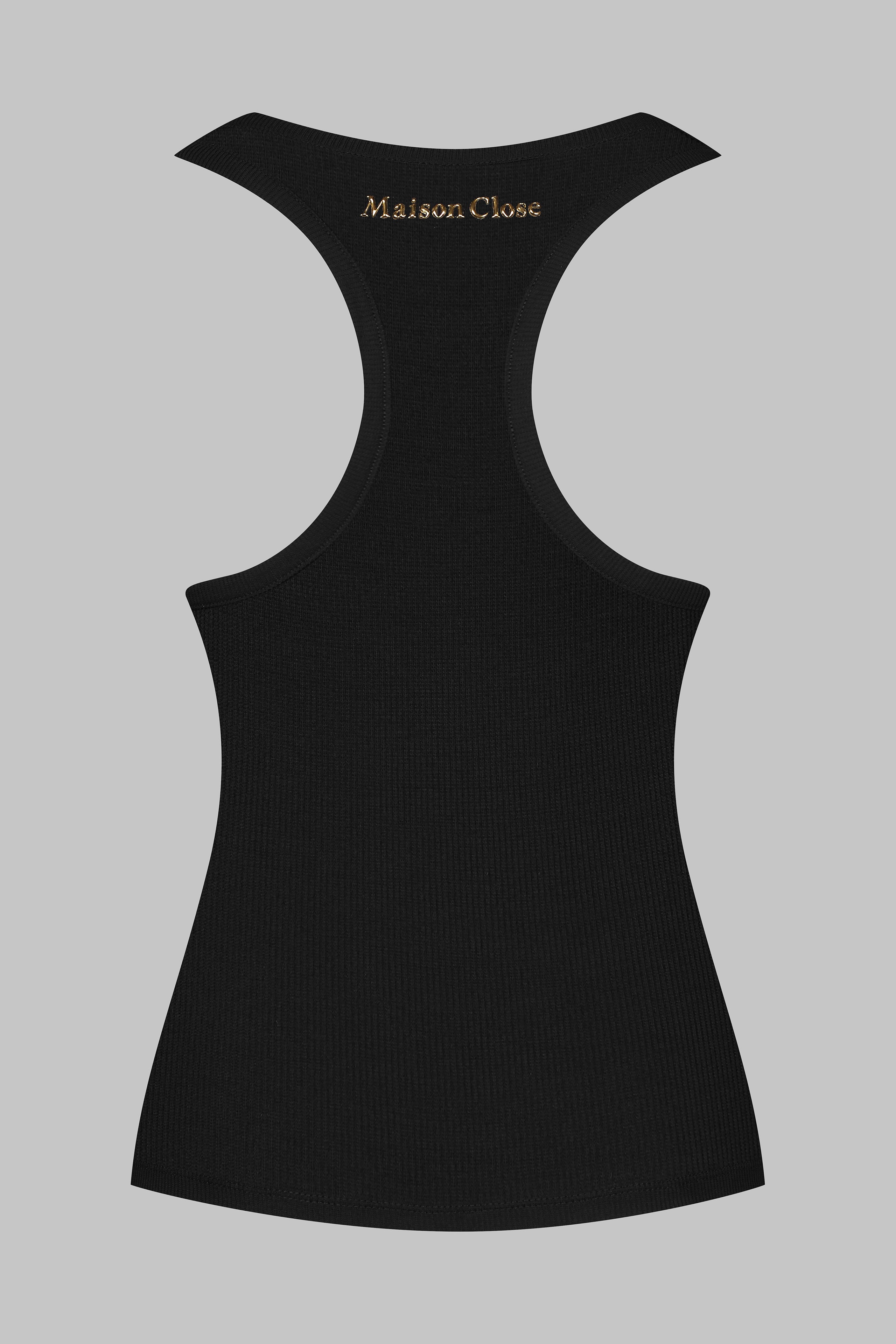 012 - Cotton tank top with gold logo