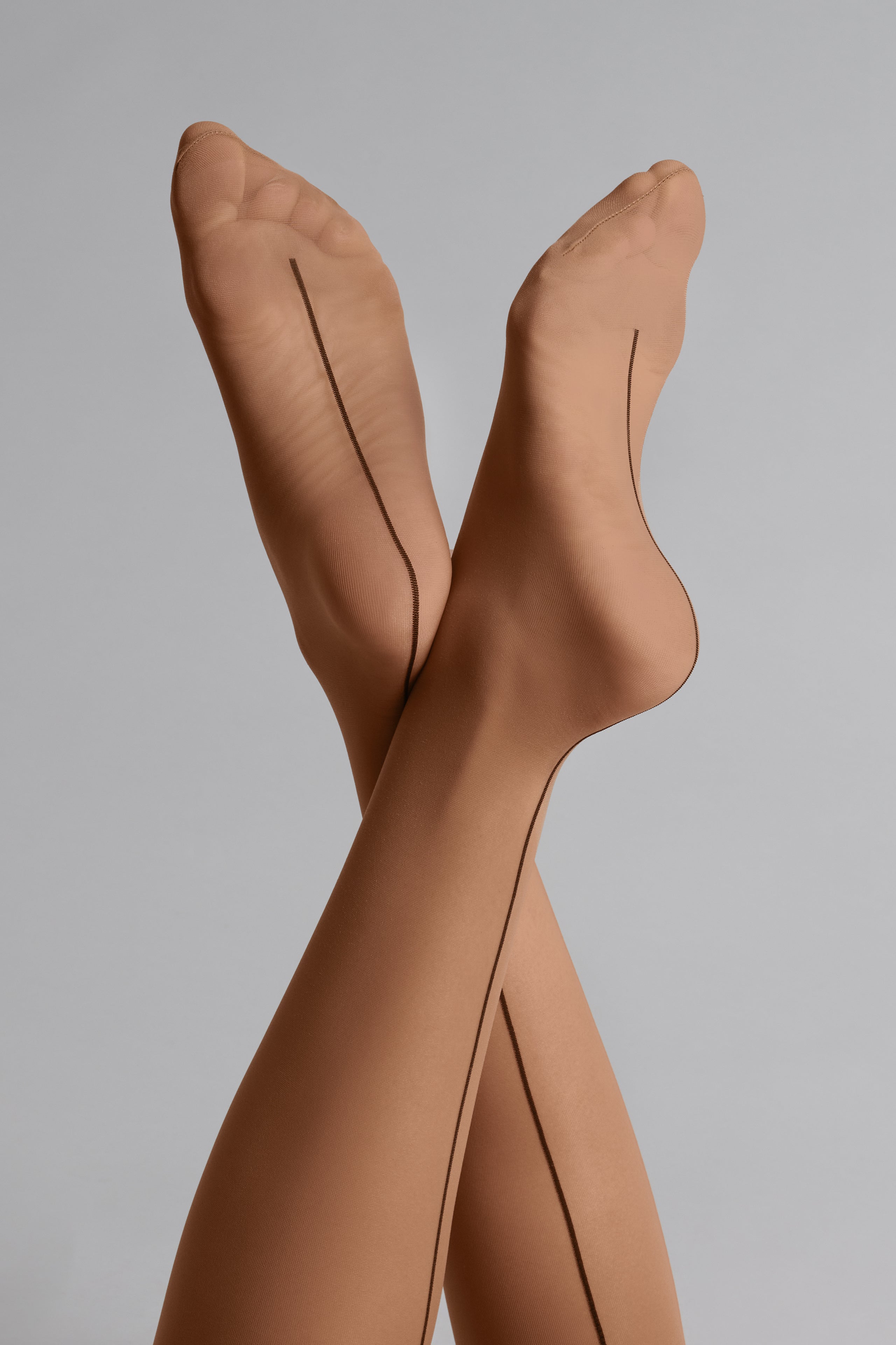 Back seam seamless tights - Signature - 20D - Sun Nude