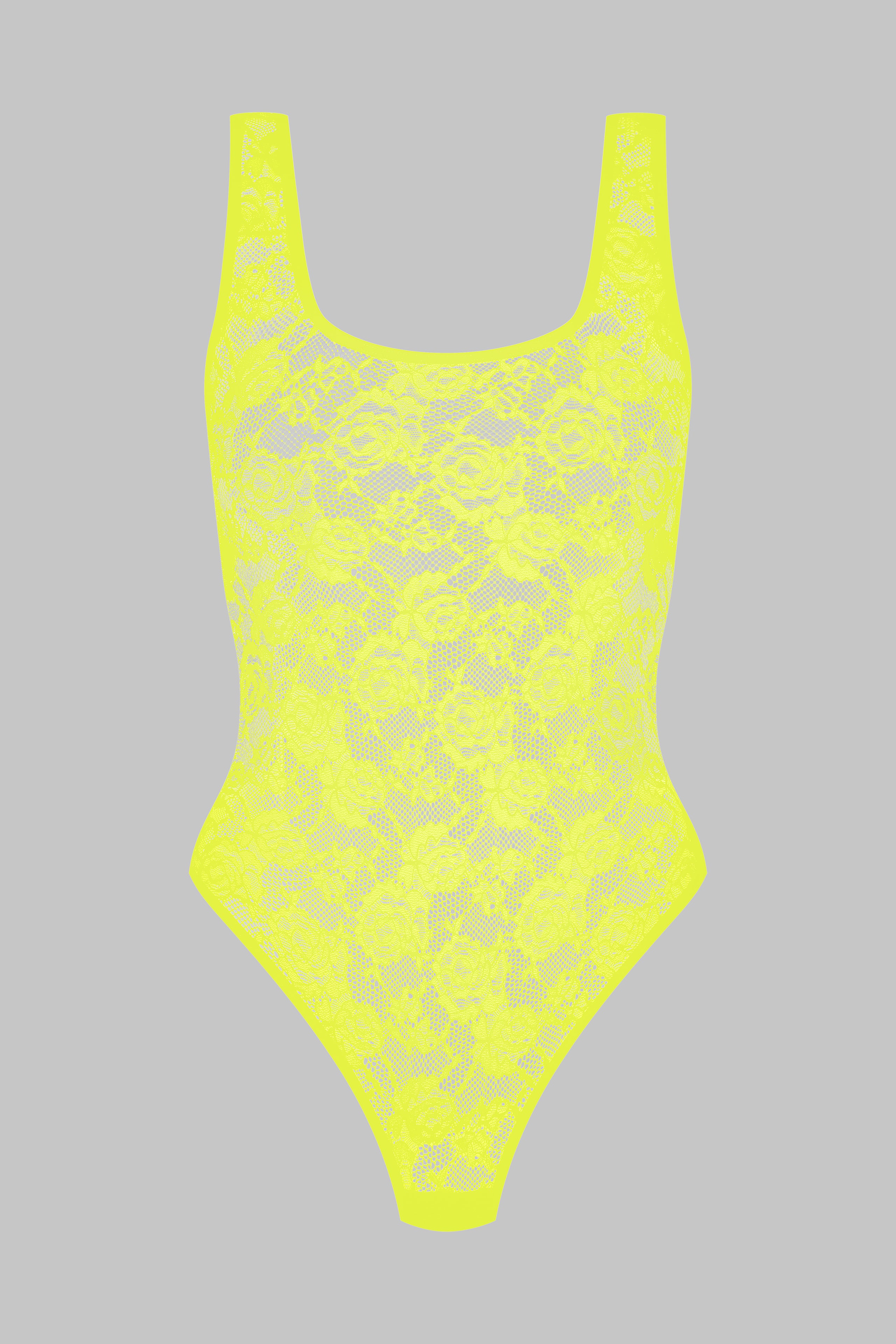 Backless thong bodysuit - Flashback Néon