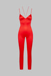 Open back strappy jumpsuit - French Kiss
