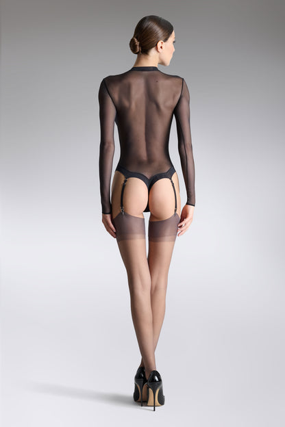 Nylon stockings - 15D - Gray - LEGWEAR