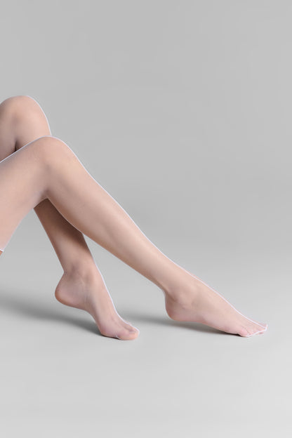Double seamed cut and curled stockings - 10D - LEGWEAR
