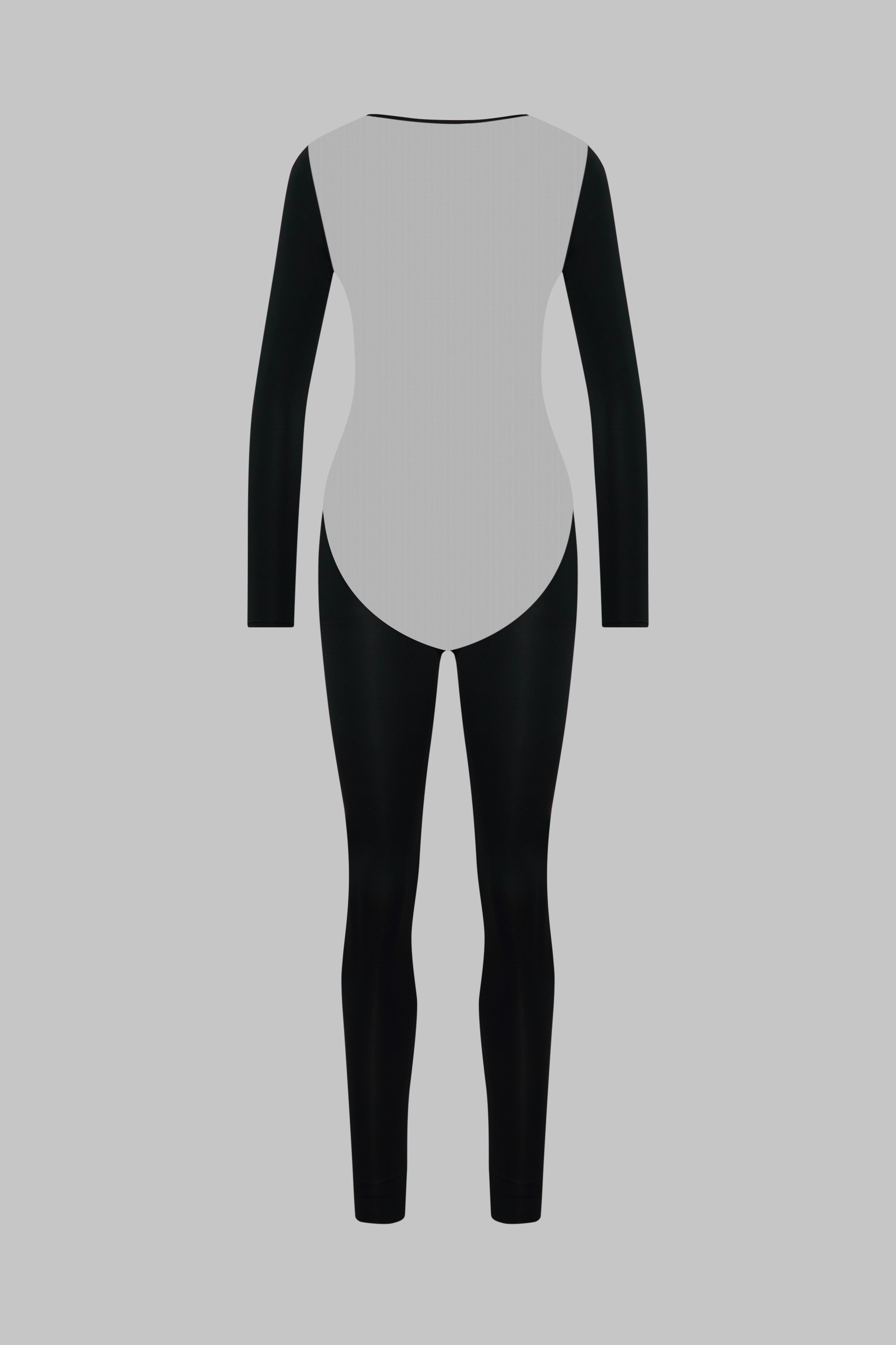 Long Sleeve Backless Catsuit - Pure Tentation
