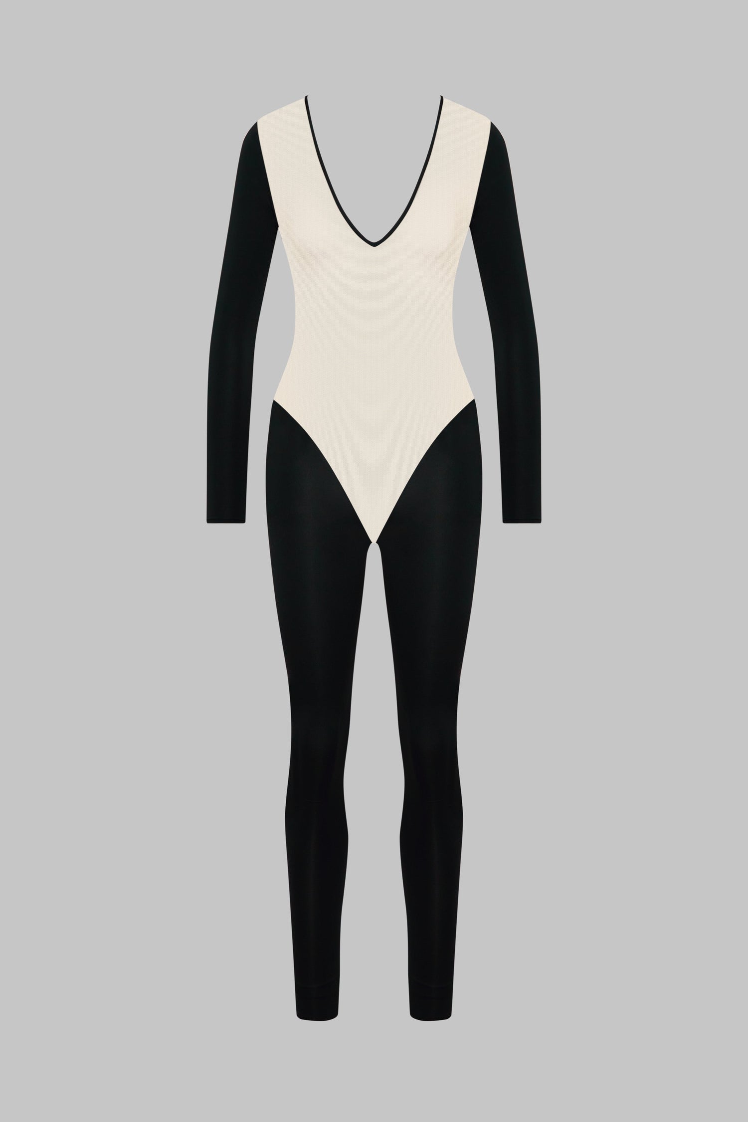 Long Sleeve Backless Catsuit - Pure Tentation