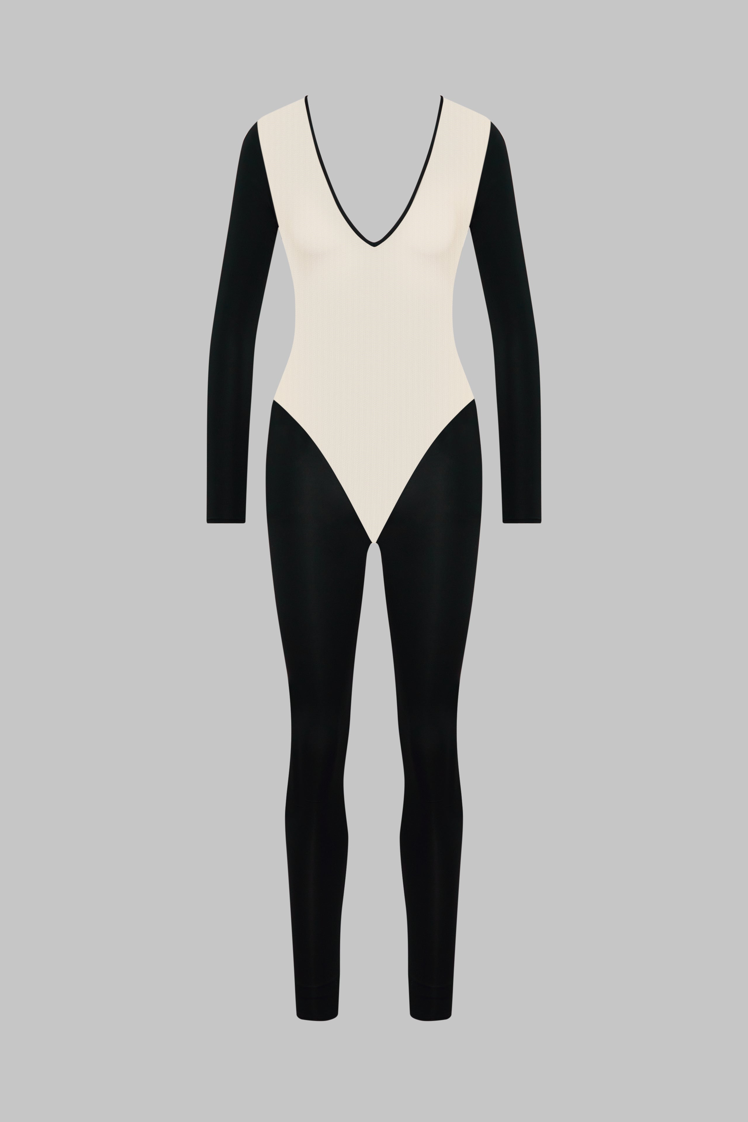 Long Sleeve Backless Catsuit - Pure Tentation