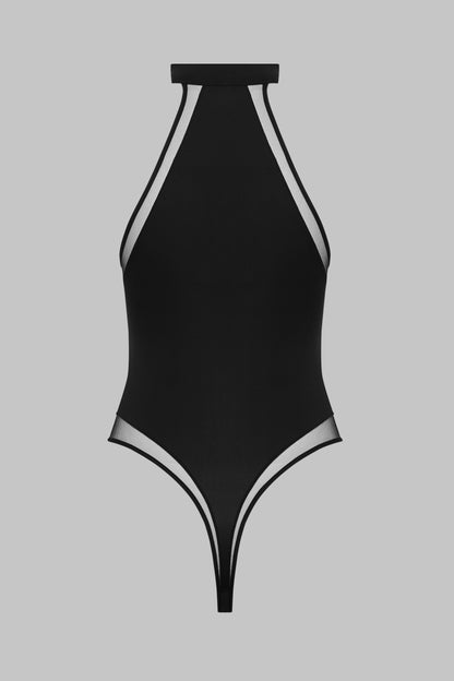 Halter Neck Thong Bodysuit - Pure Tentation