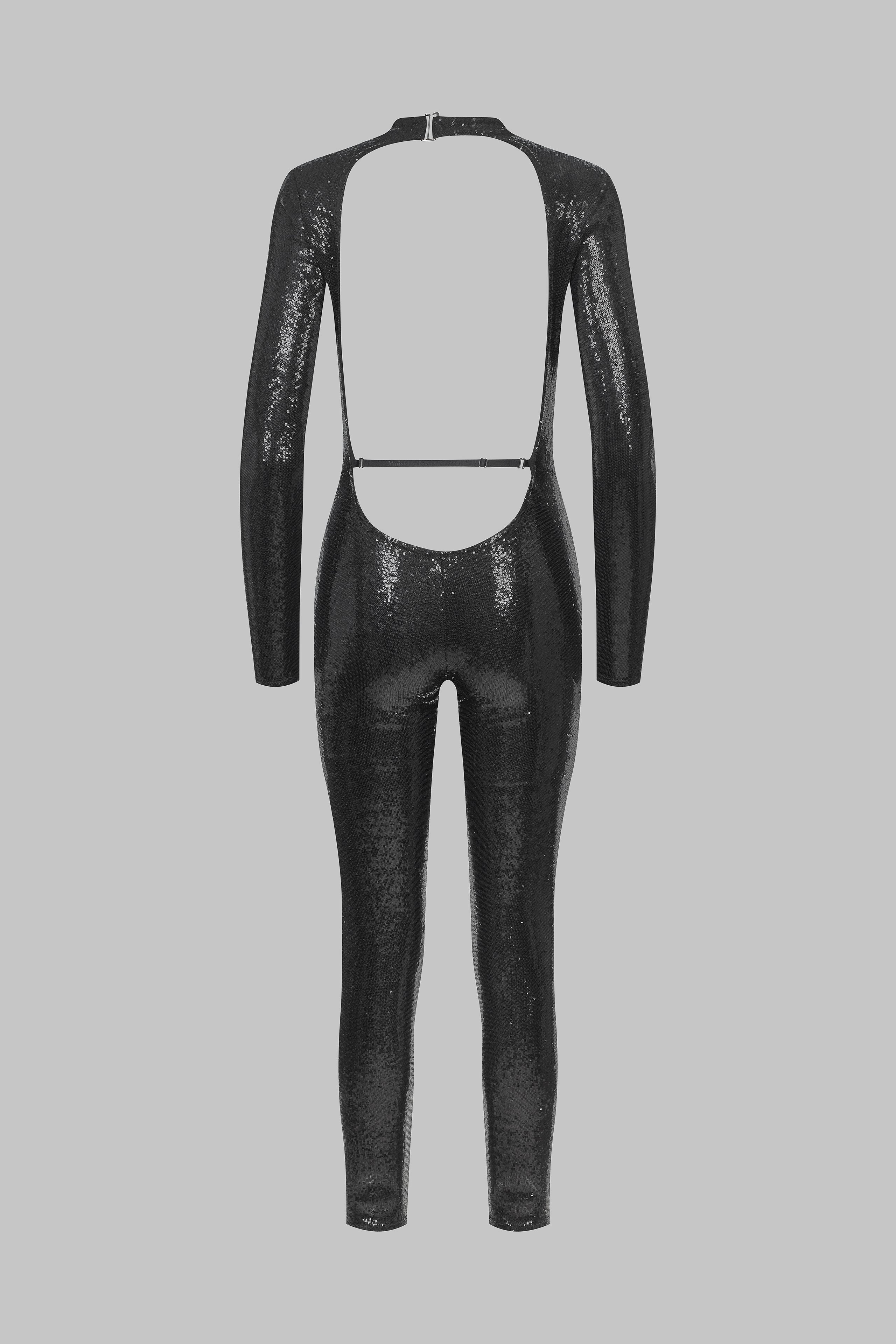 Sequins Open Back Catsuit - 24 Secret Days