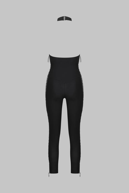 Jumpsuit with american collar - Nuit Infinie