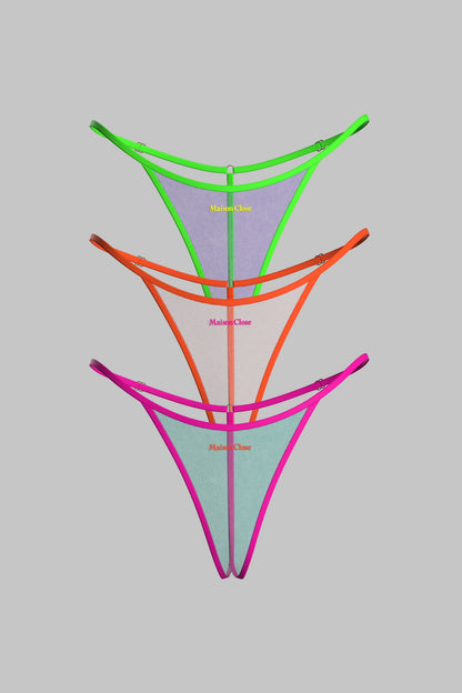Set of 3 Micro Thongs - Panorama
