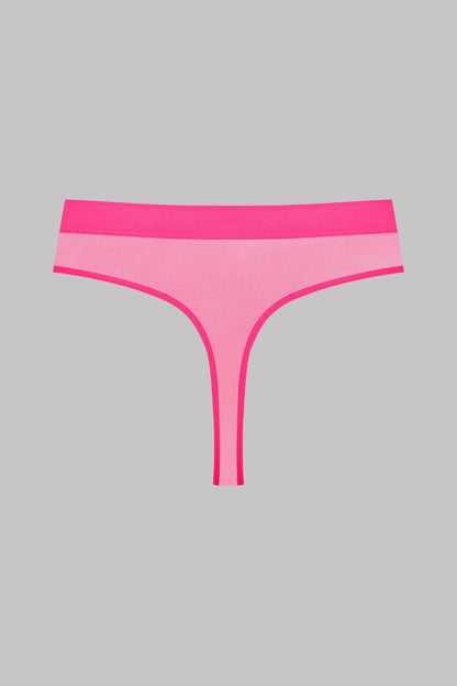 High-waist Thong - Corps à Corps Neon