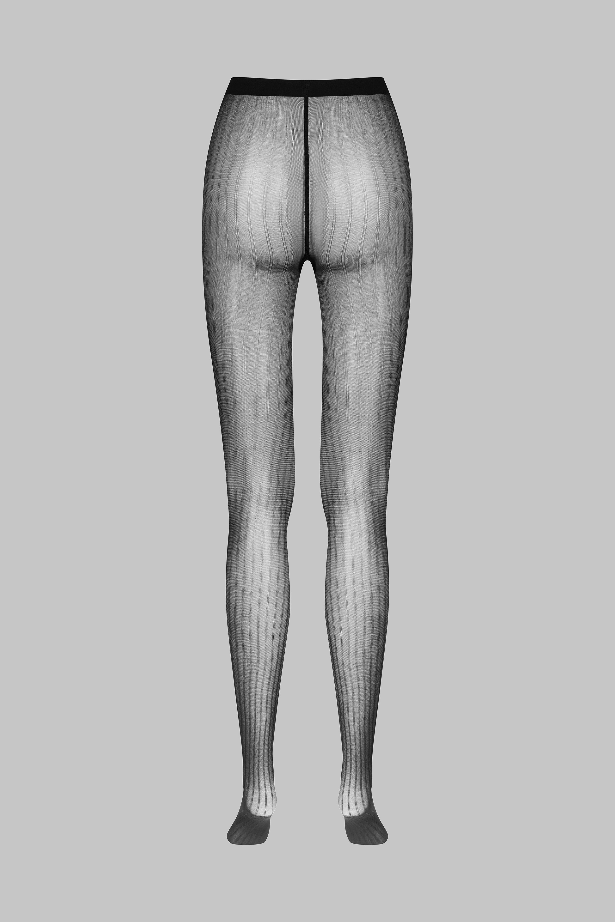 Striped illusion tights 30D - Les Coquetteries