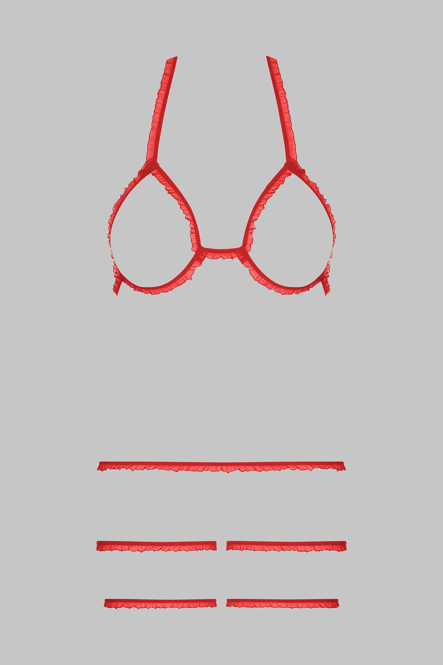 Lingerie Set Trompe L’œil - Red - CORPS