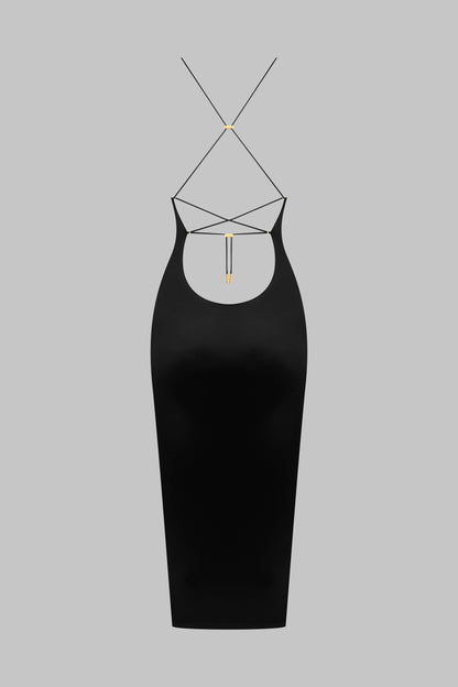 Open back midi dress - French Kiss