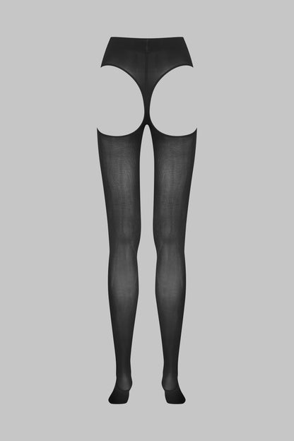 Backless Tights 70D - Black - LEGWEAR