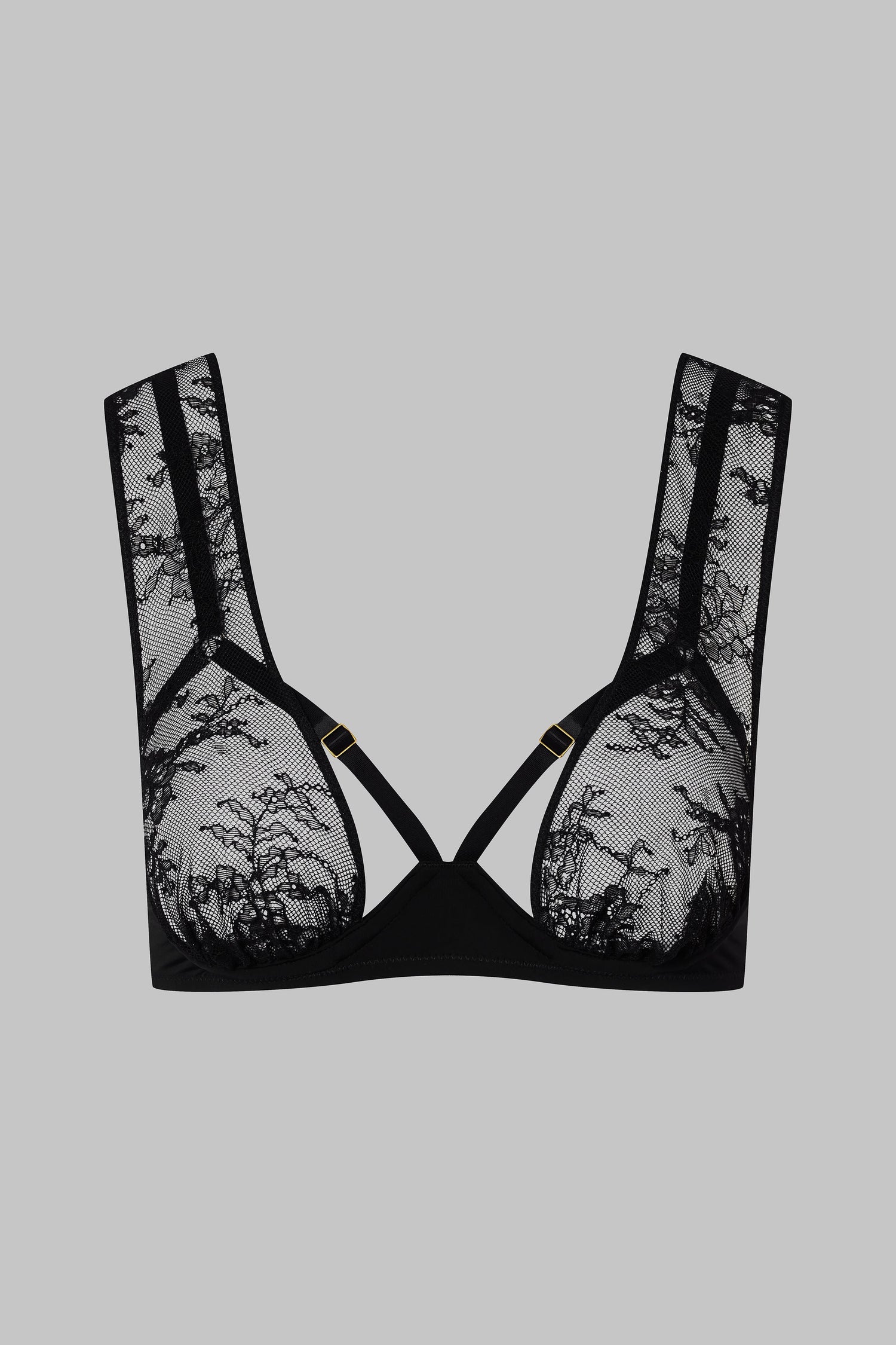 Lace scarf bra 