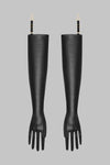 Leather Opera Gloves with suspenders