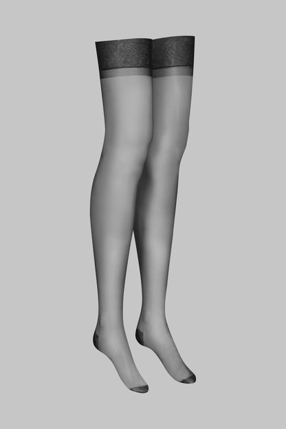 Nylon stockings - 15D - Black - LEGWEAR