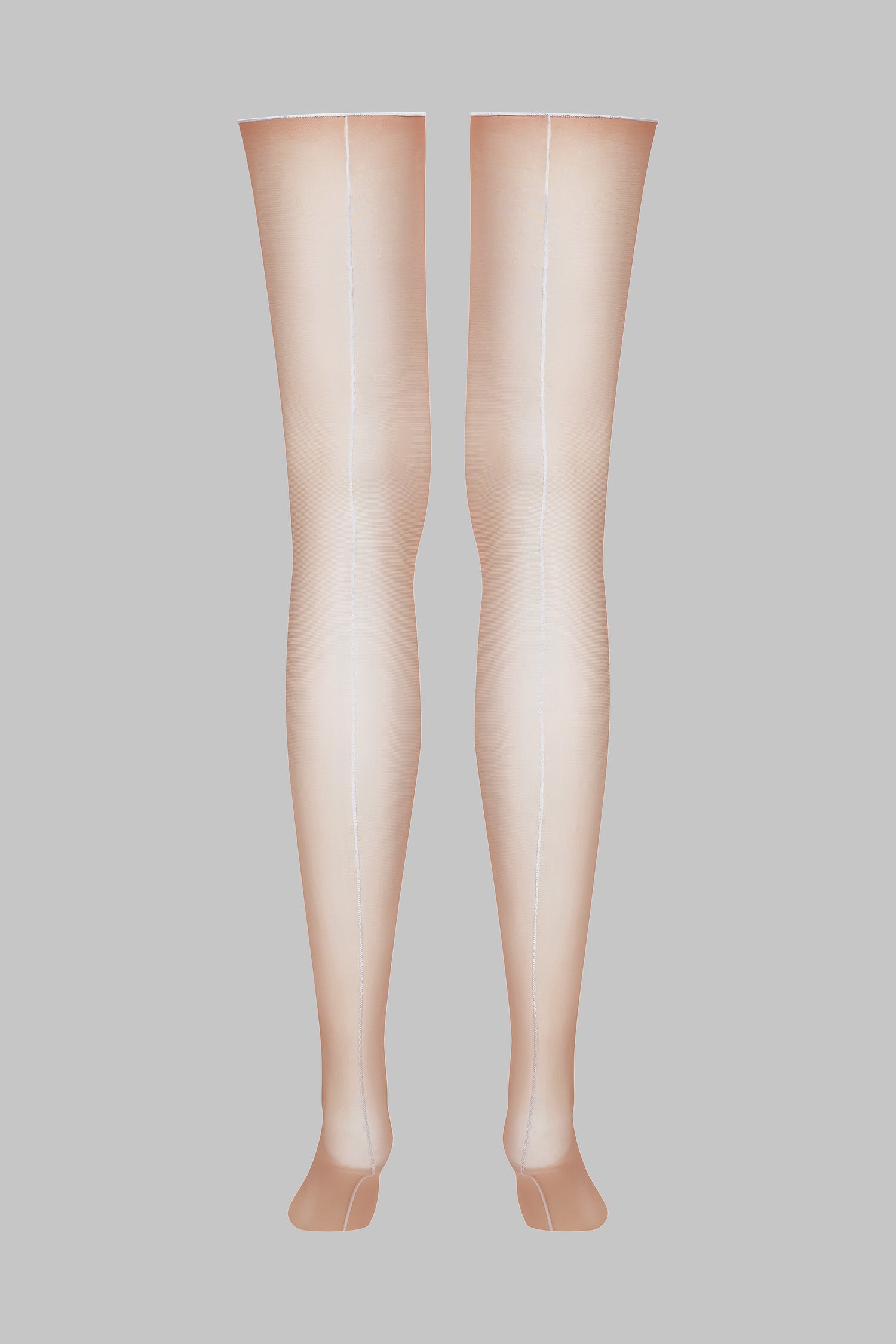 Cut and curled back seamed stockings - 20D  - LEGWEAR