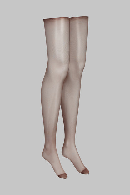 Cut and curled sheer stockings - 20D - LEGWEAR