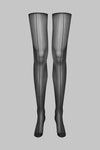 Cut and curled double seamed stockings - 20D - LEGWEAR