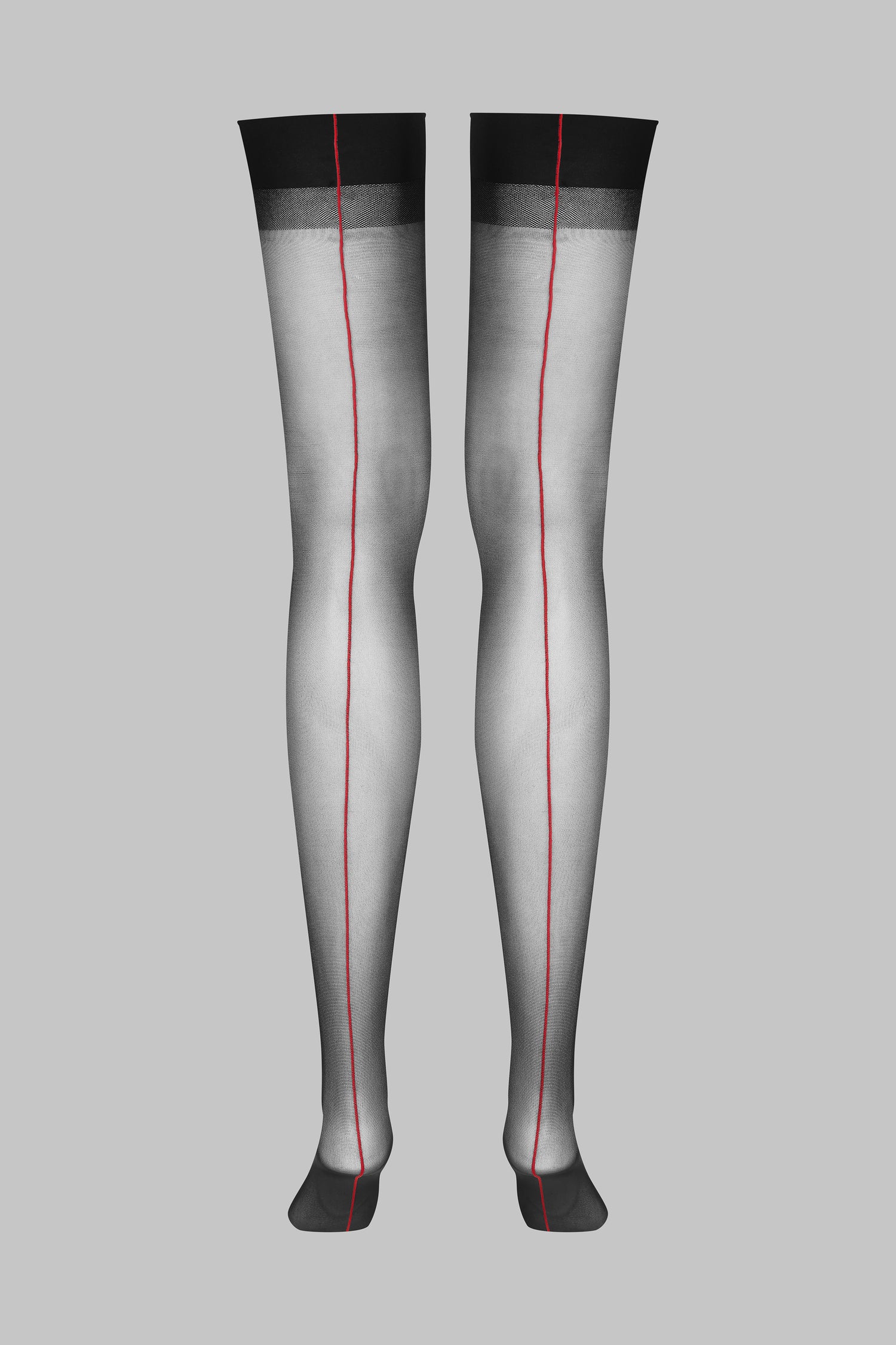 Back seamed garter stockings - 20D - LEGWEAR