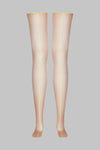 Cut and curled neon seamed stockings - 20D - Les Coquetteries