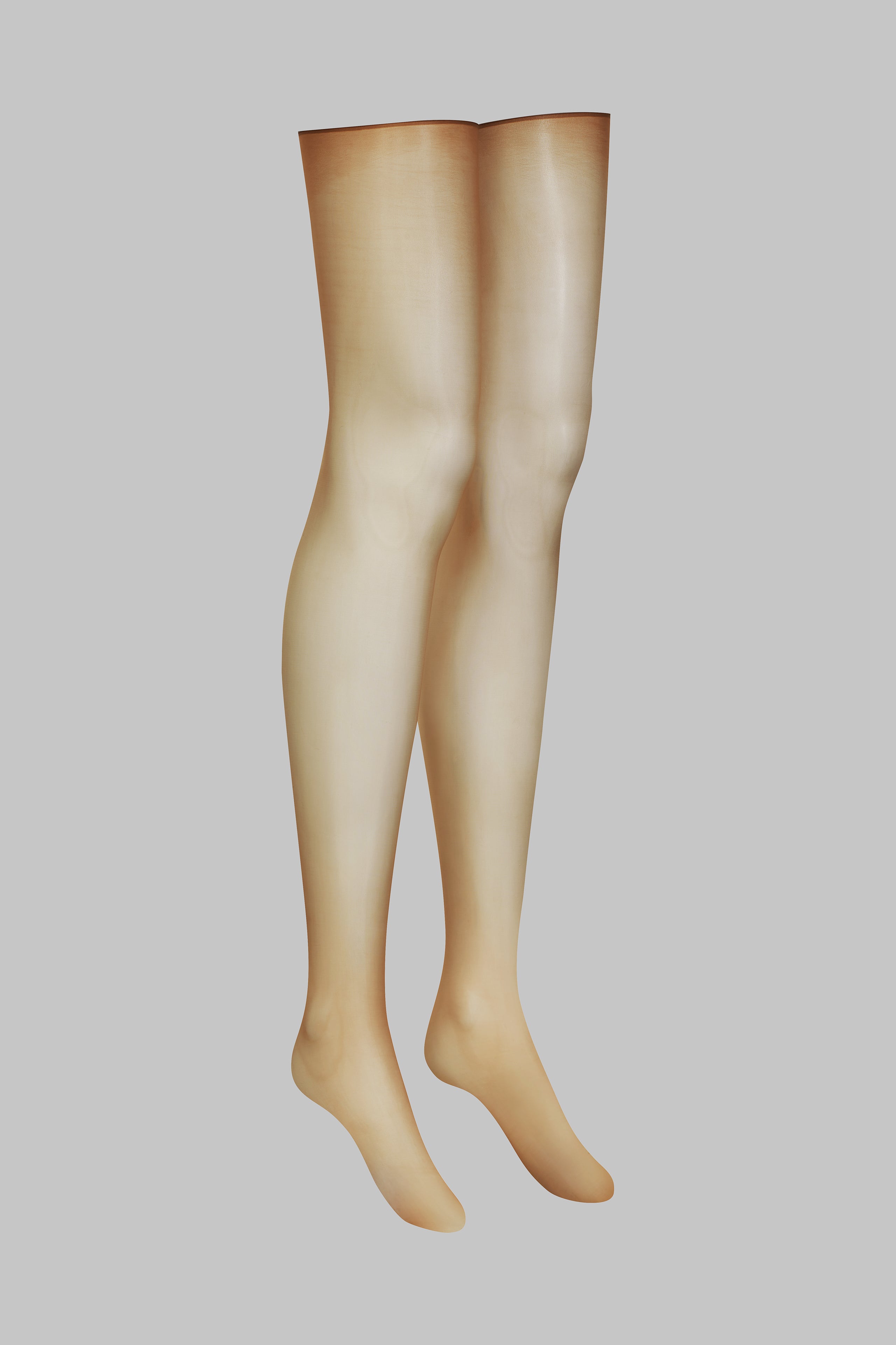 Glossy cut and curled stockings 20D - Caramel - Les Coquetteries