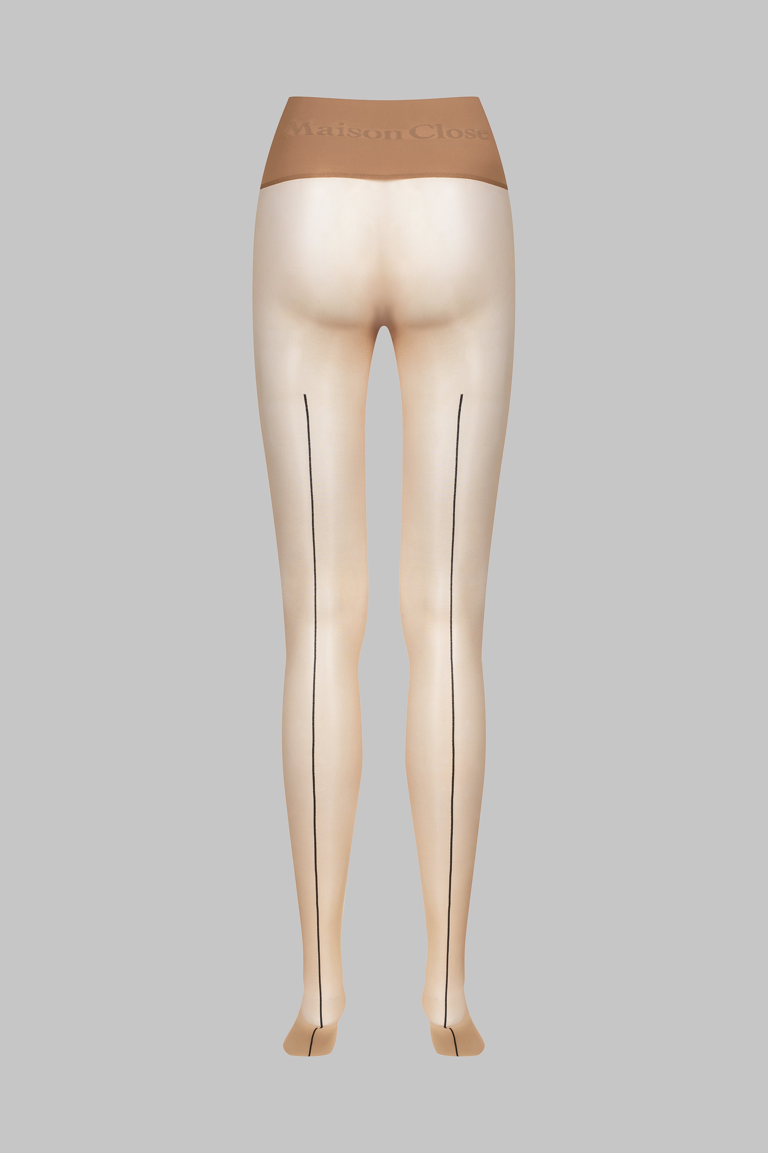 Signature Back Seam Seamless Tights - 20D - Medium Nude - LEGWEAR