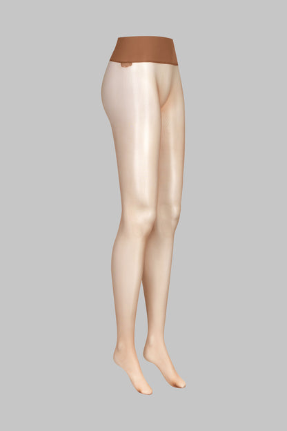 Back seam seamless tights - Signature - 20D - Sun Nude - LEGWEAR