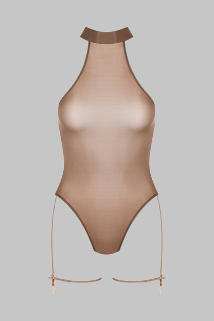 Halter Neck Thong Bodysuit - French Kiss Light