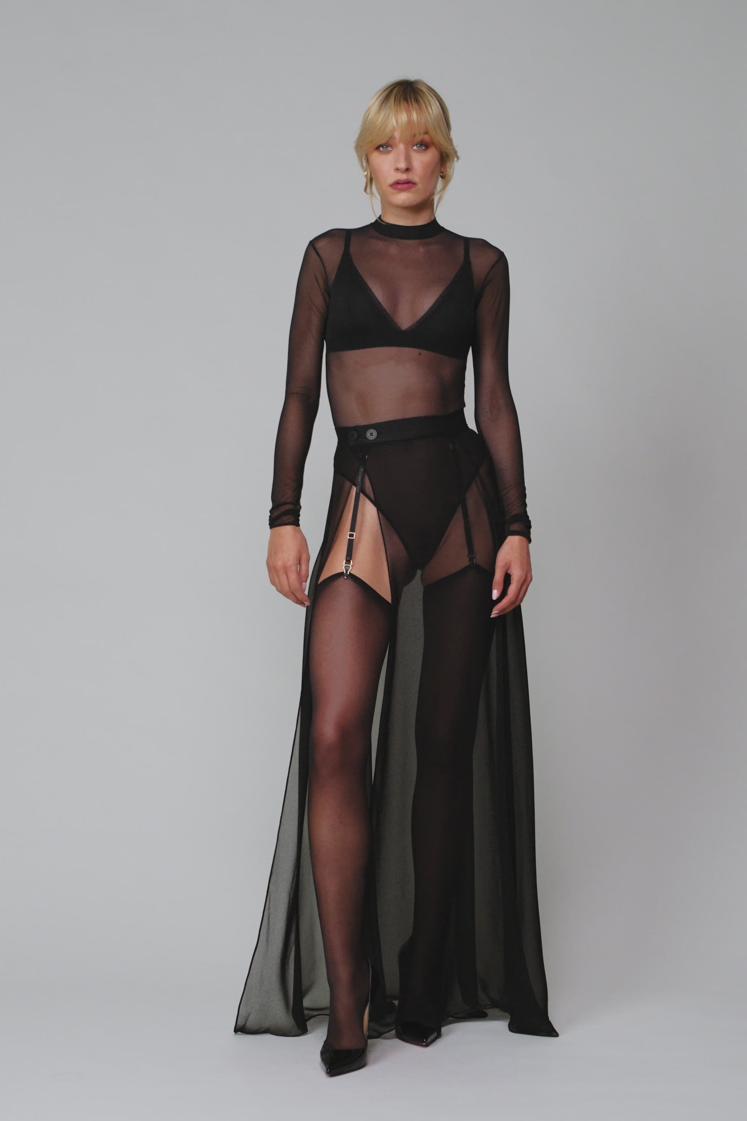 005 Sheer wrap skirt - Le Vestiaire