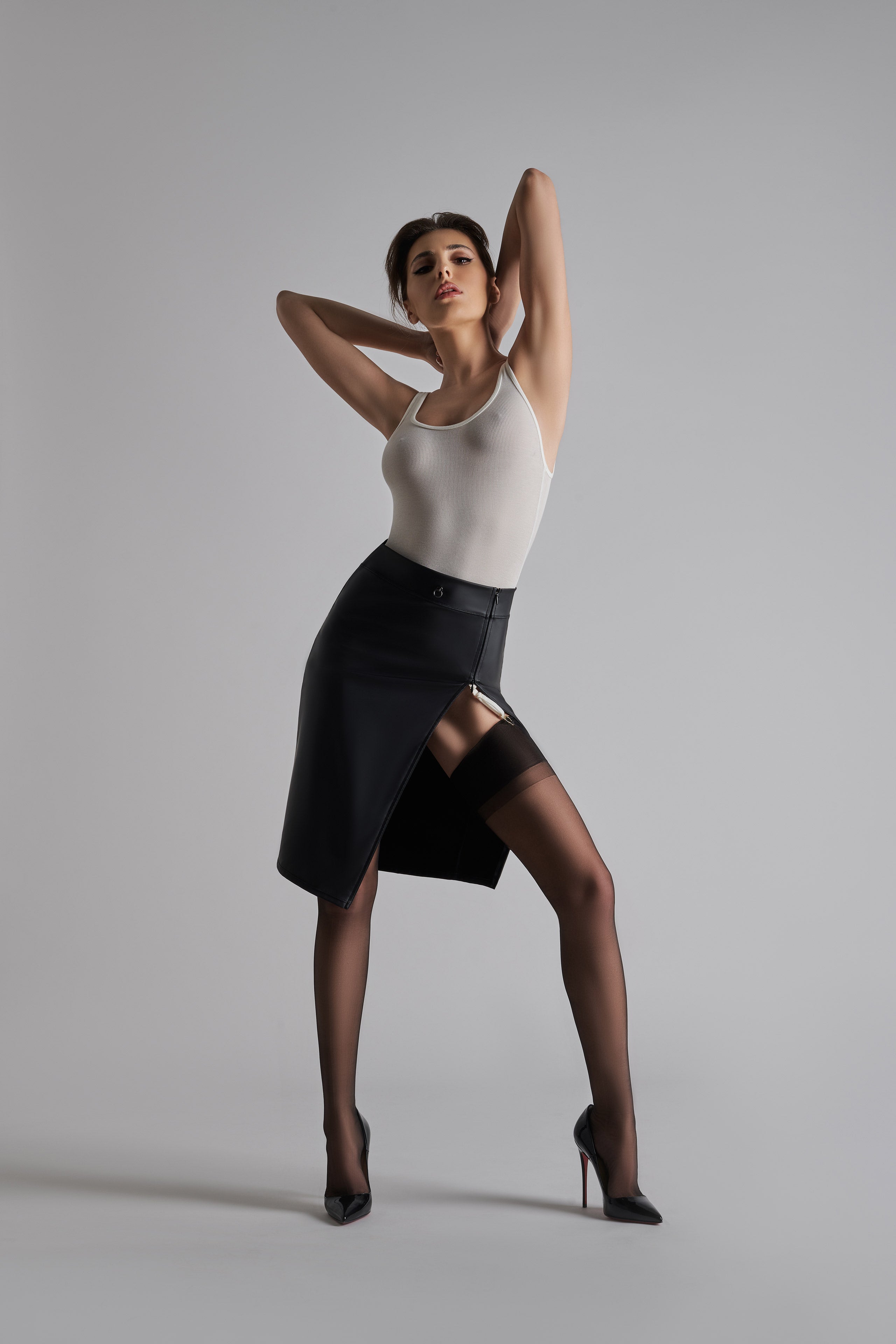Top with suspenders - La Femme Amazone