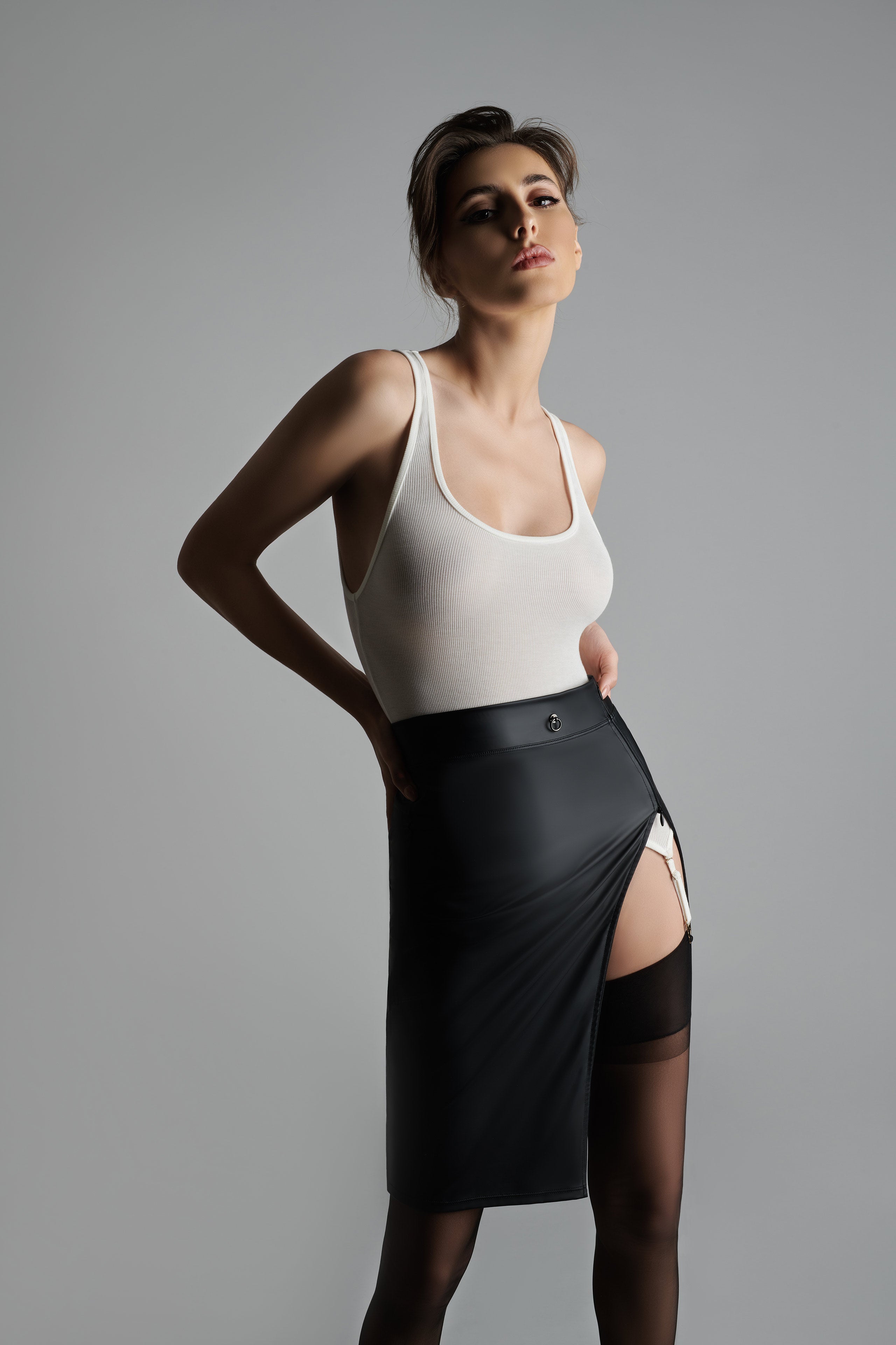 Top with suspenders - La Femme Amazone