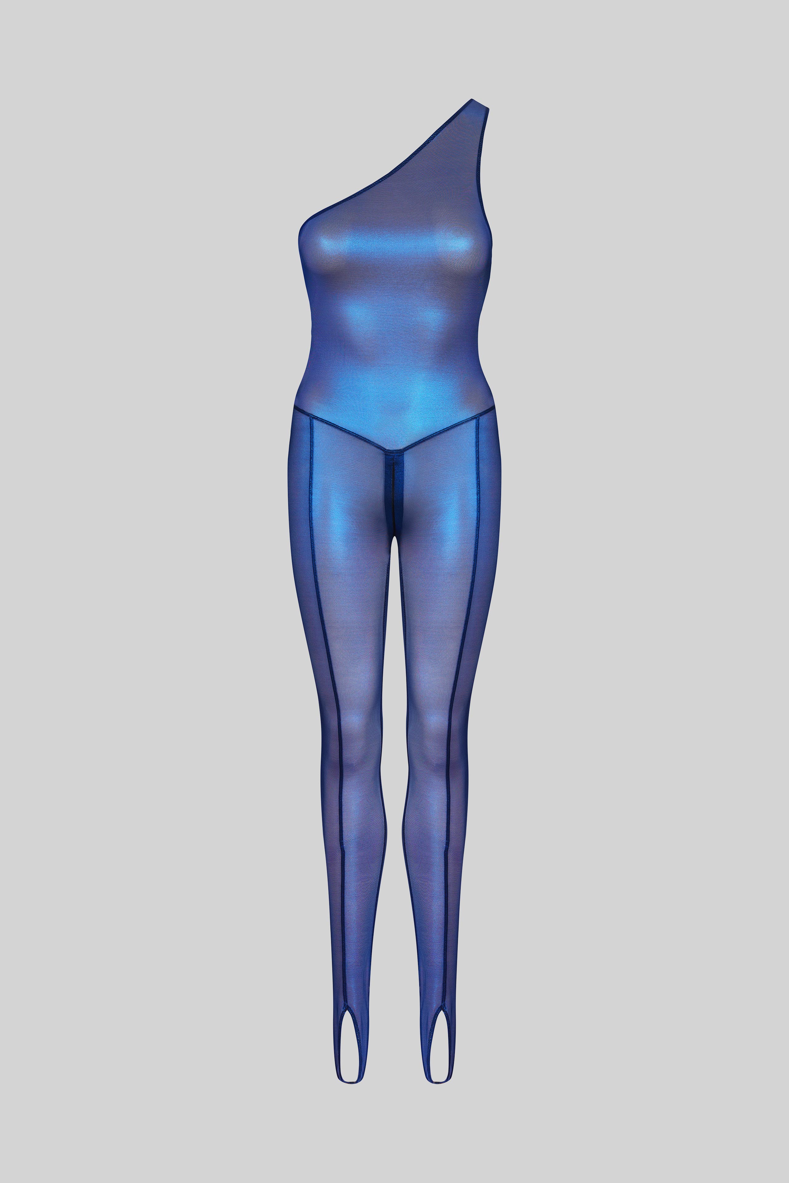 Asymmetric catsuit - Blue Angel